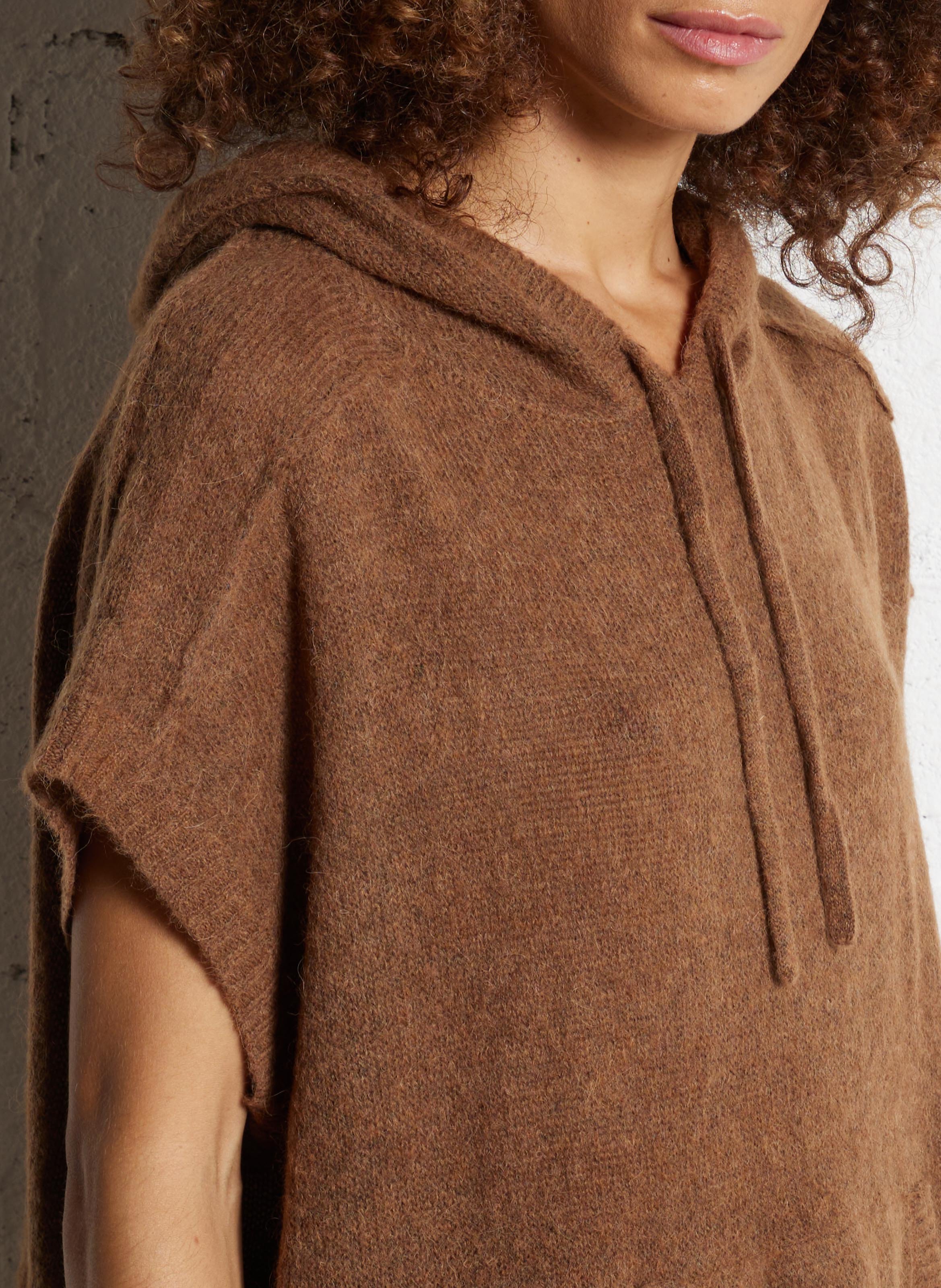 Short cable-knit cardigan BELLA JONES Brown