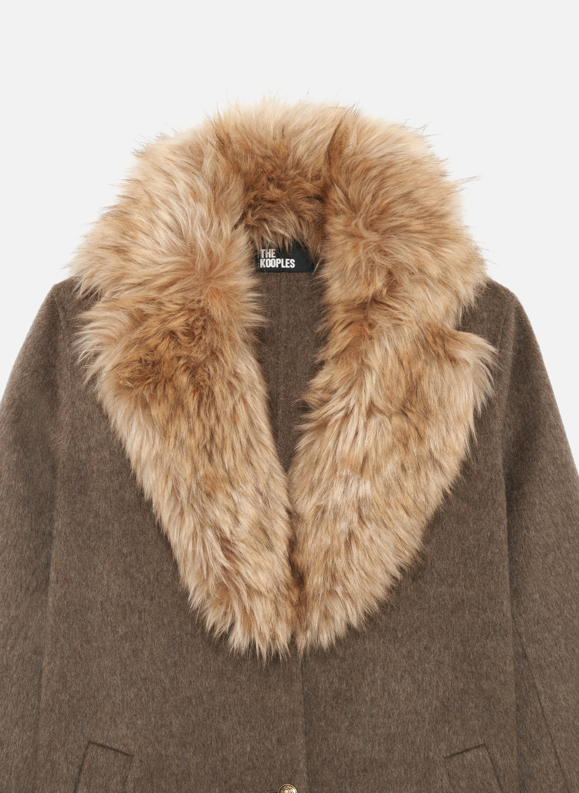 Long double face coat THE KOOPLES Brown