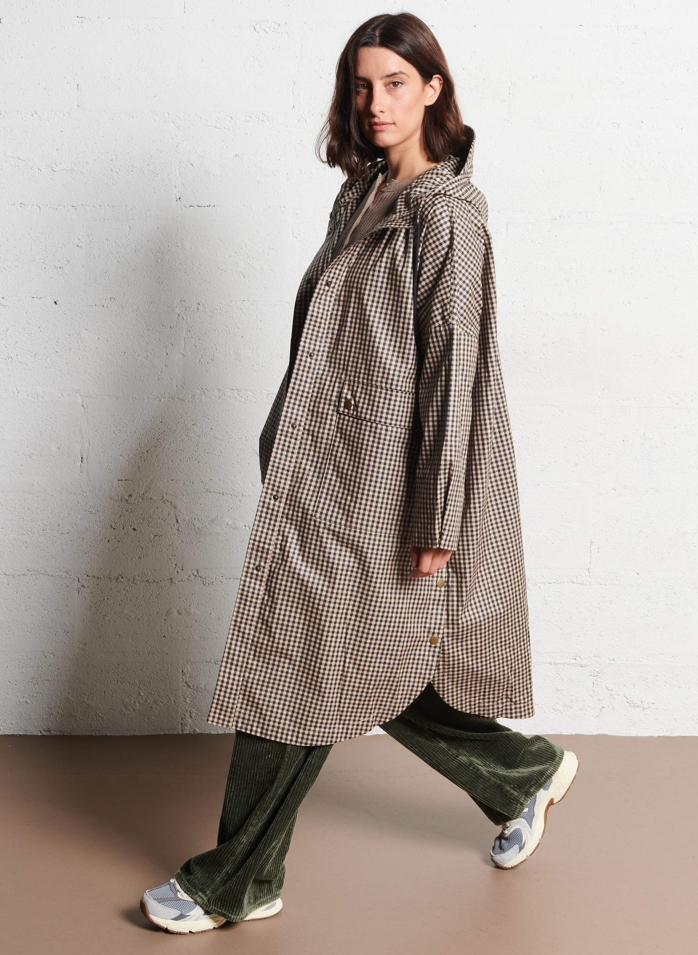 Lange wijde bedrukte jas LEON & HARPER