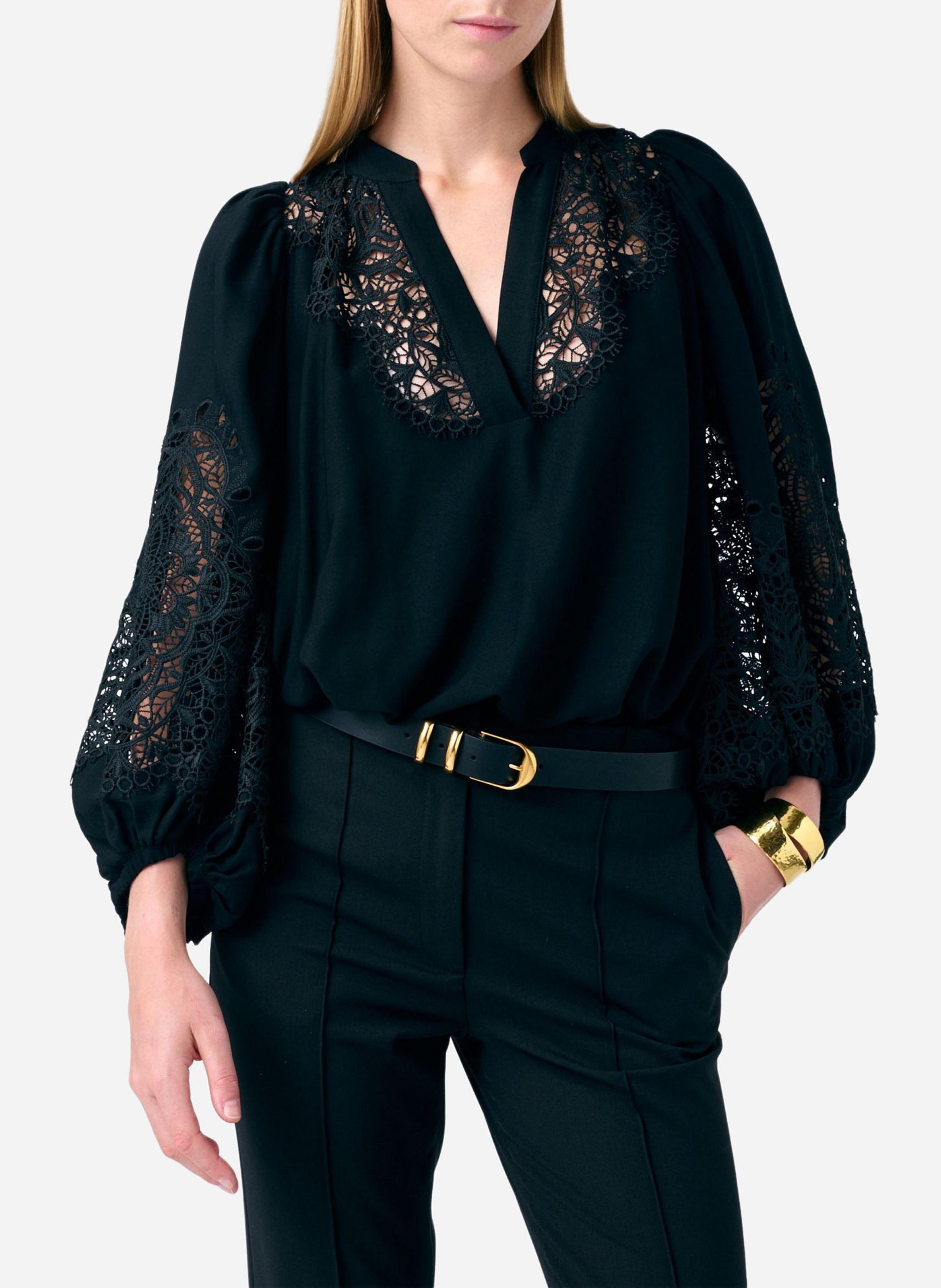 V-neck blouse VANESSA BRUNO Black