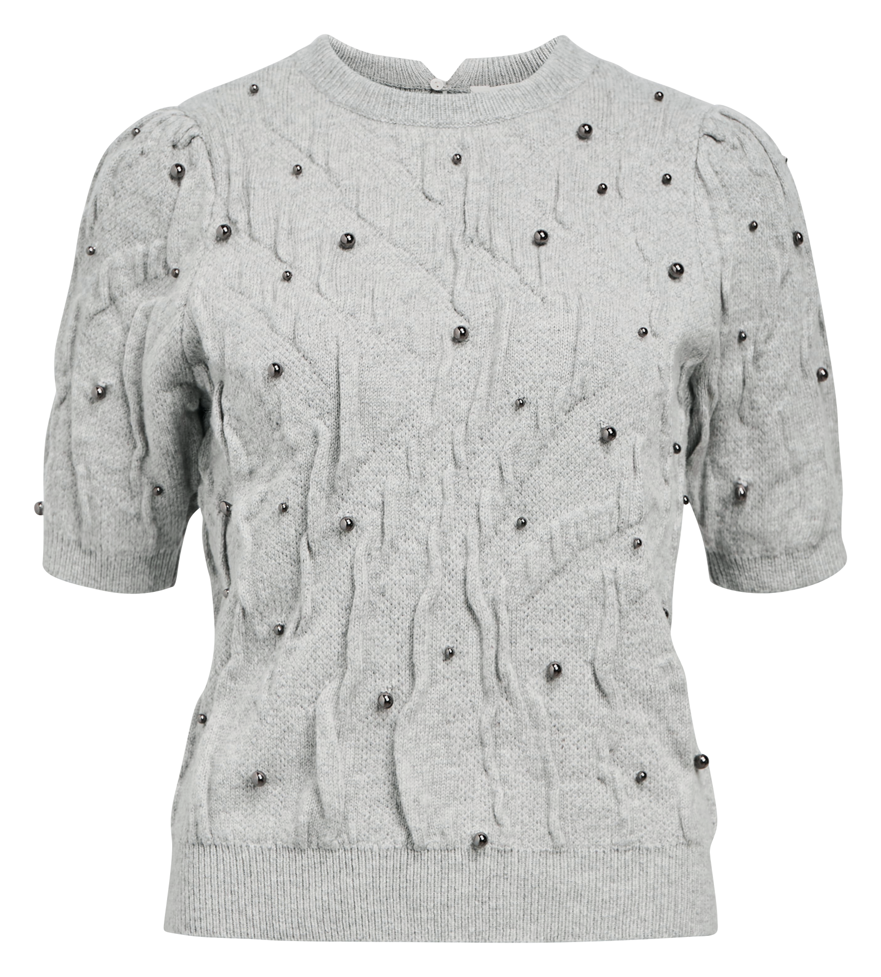 Trui met opstaande kraag OBJECT Grijs