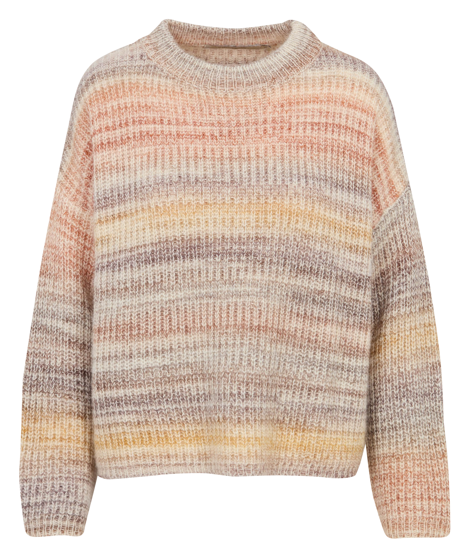Oversize-Pullover aus Woll-Mix mit Rundhalsausschnitt LA FEE MARABOUTEE Beige