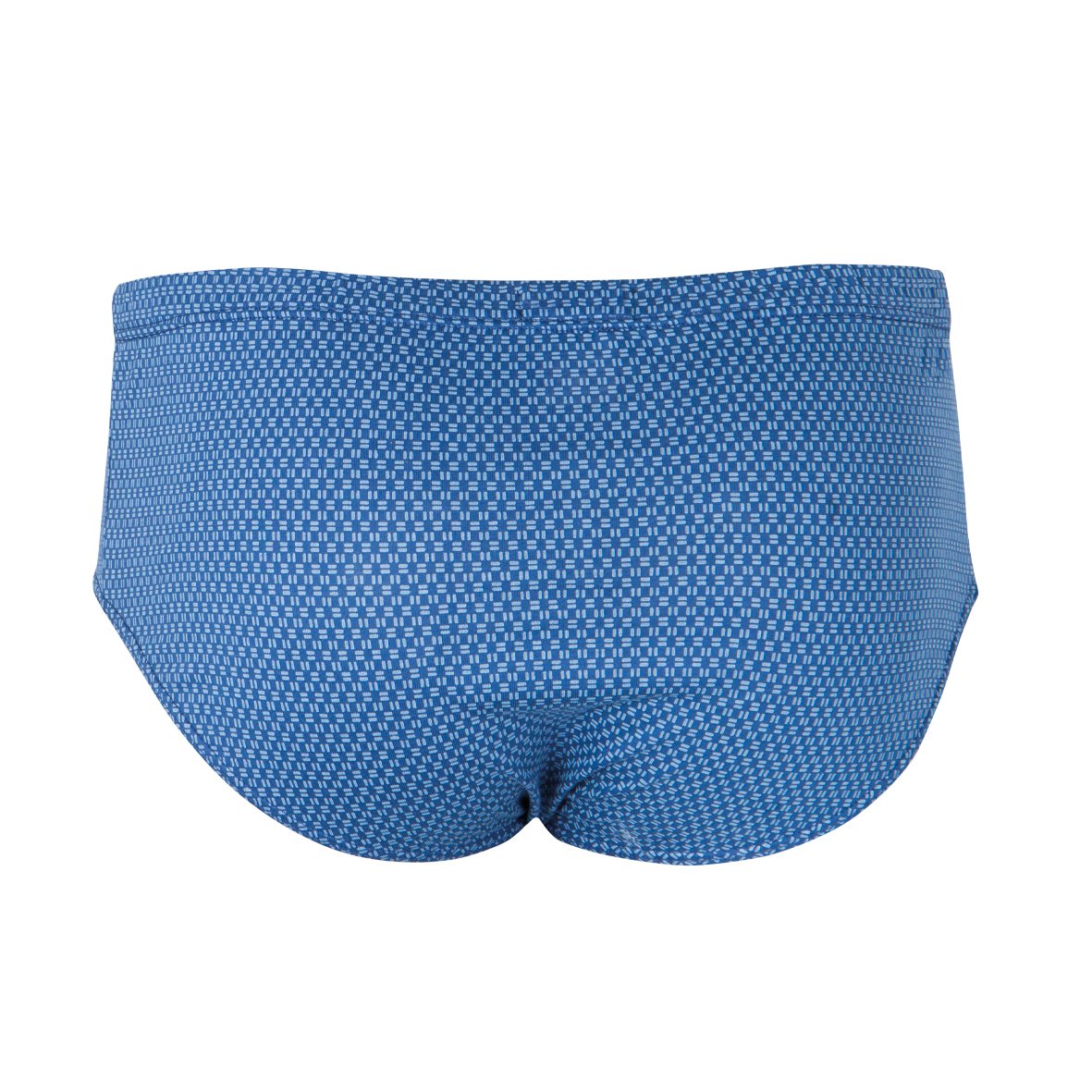 High-rise closed mercerized cotton panties EMINENCE Blue