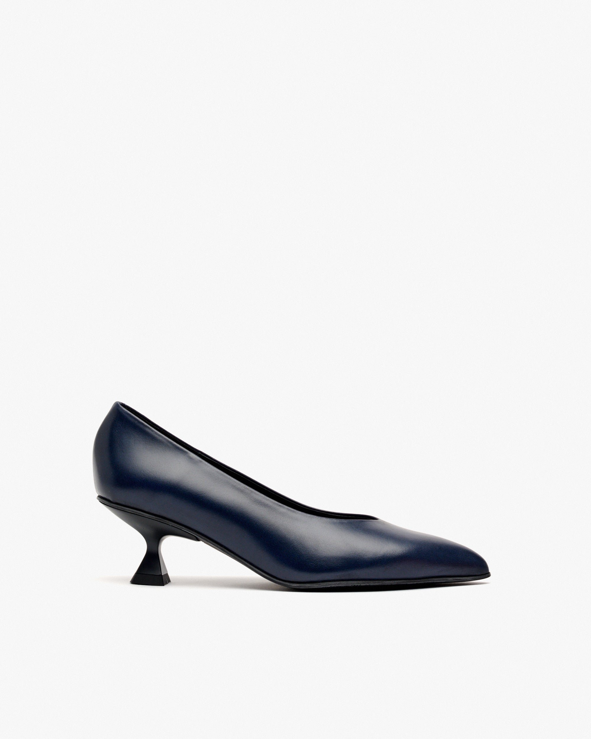 Escarpins en cuir bleu marine PEDRO MIRALLES Bleu