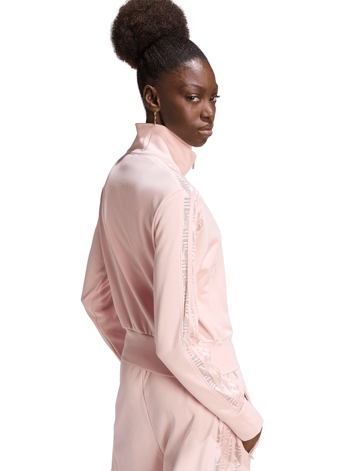 Jasje met opstaande kraag | katoenblend ADIDAS Roze