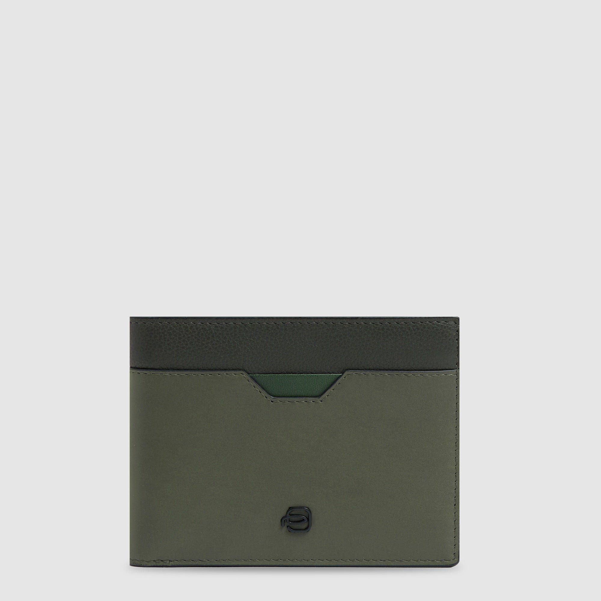 Babylon leather wallet PIQUADRO Green