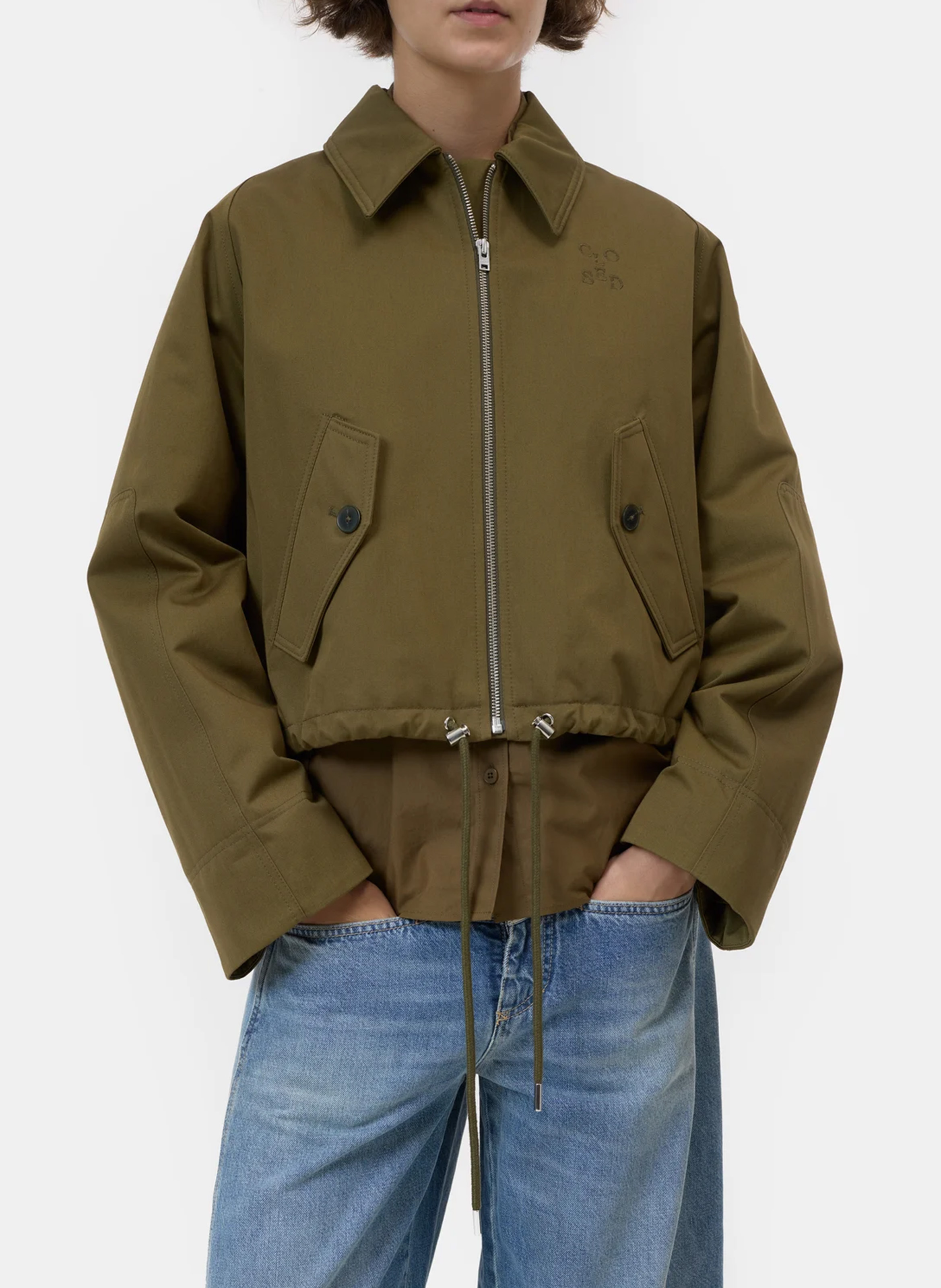 Veste col classique CLOSED Vert