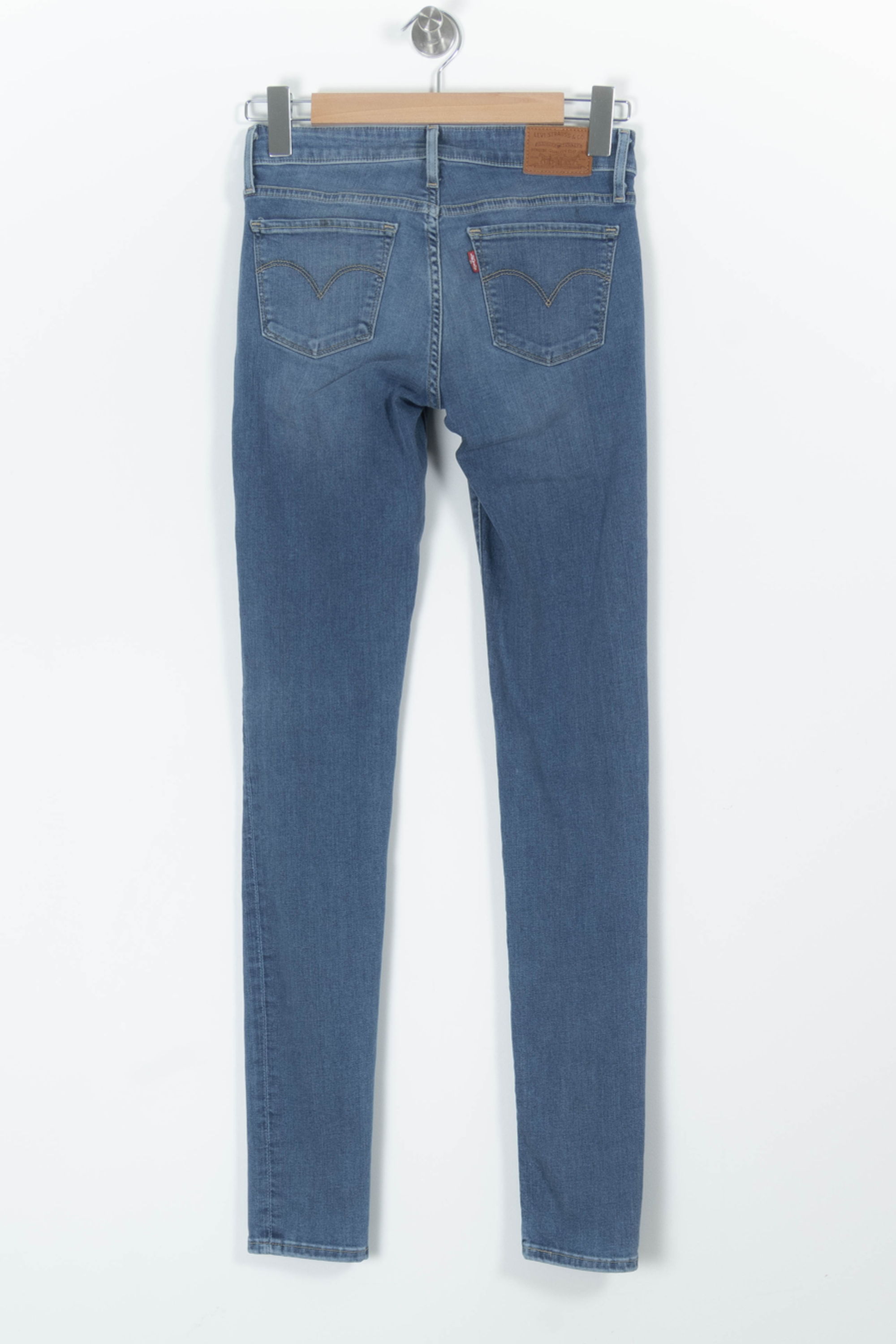 Cropped slim jeans with studs LEVI'S - Seconde main Blue