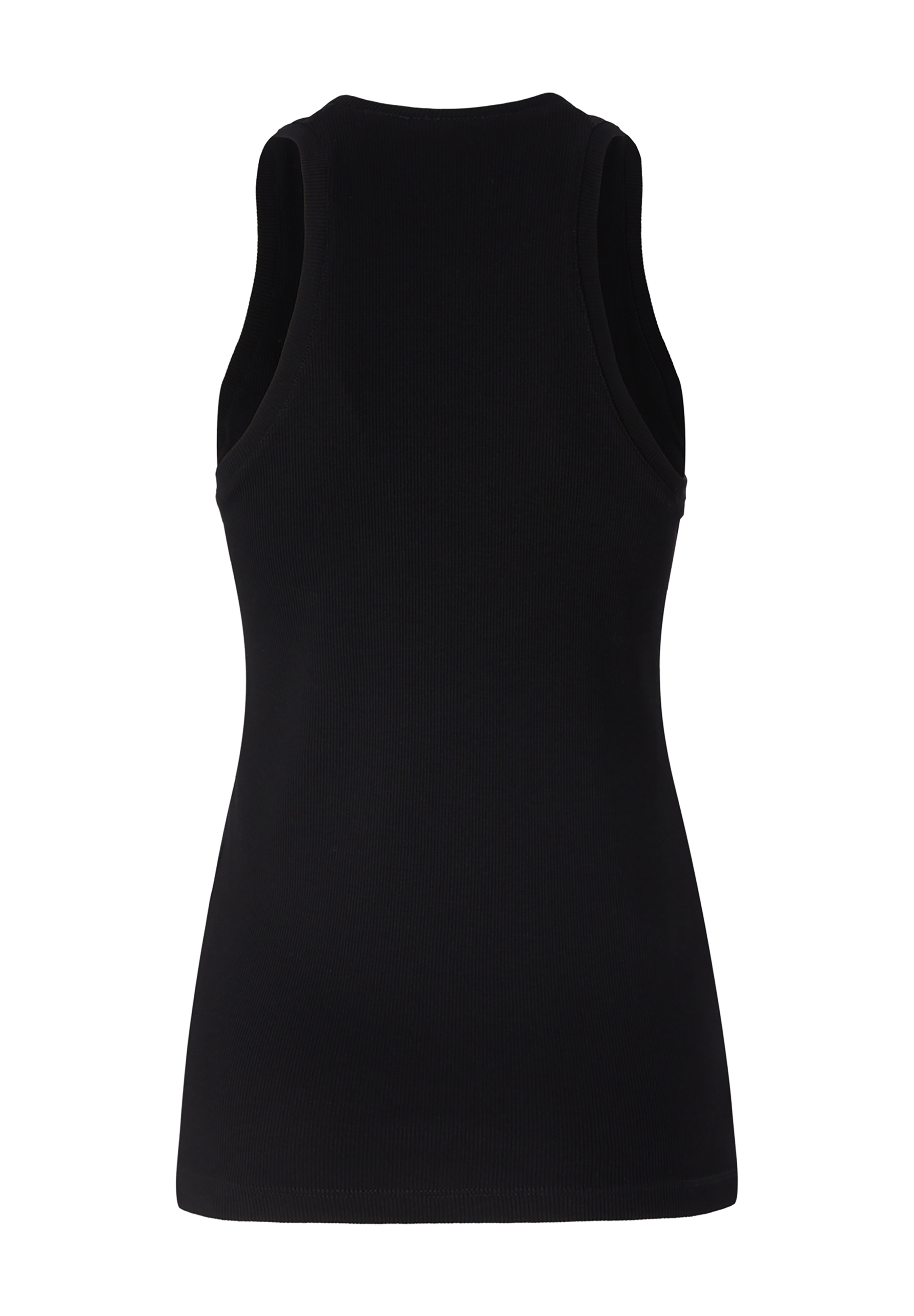 Top côtelé à logo PINKO Noir