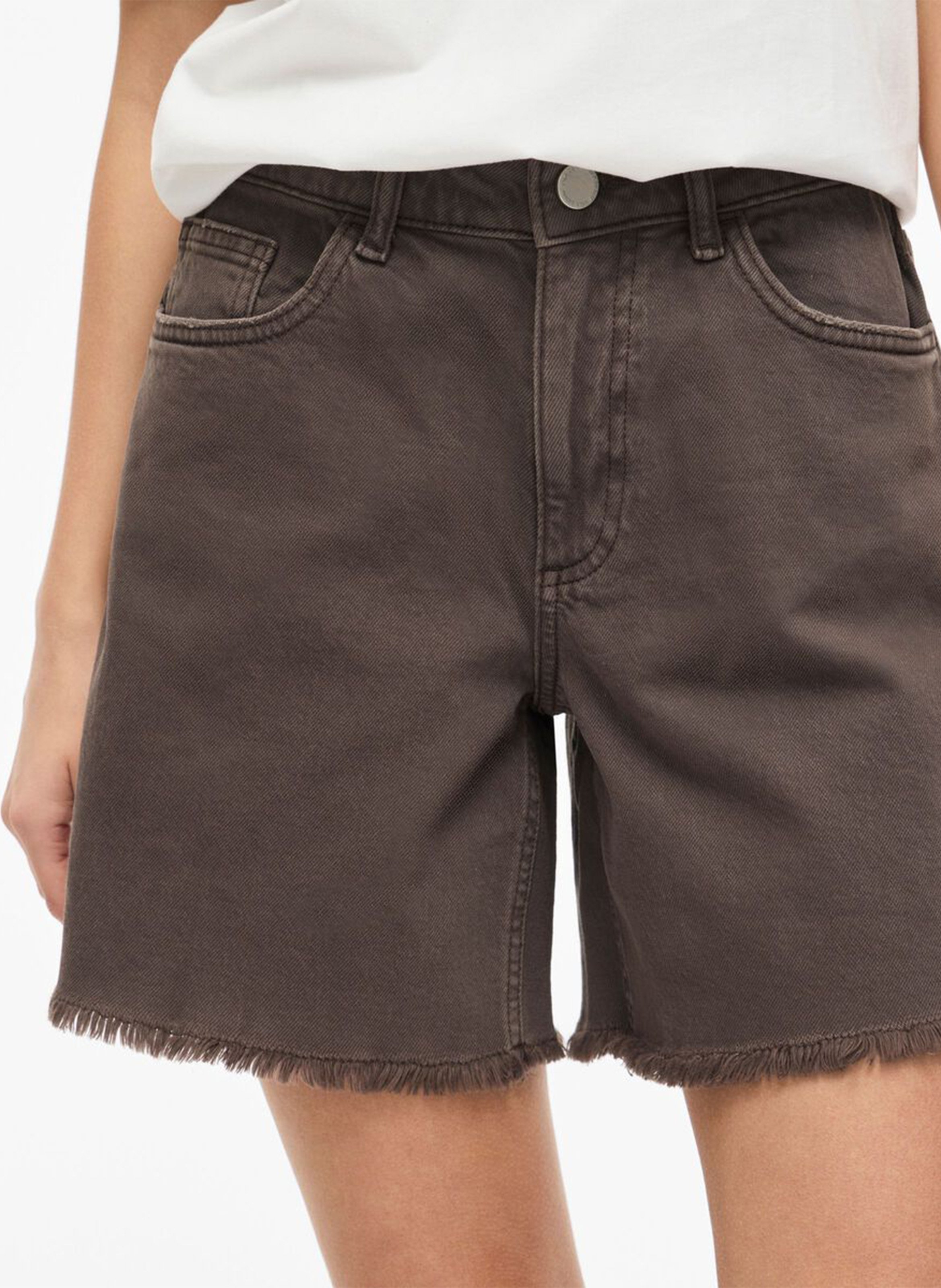 Straight denim shorts VILA Black