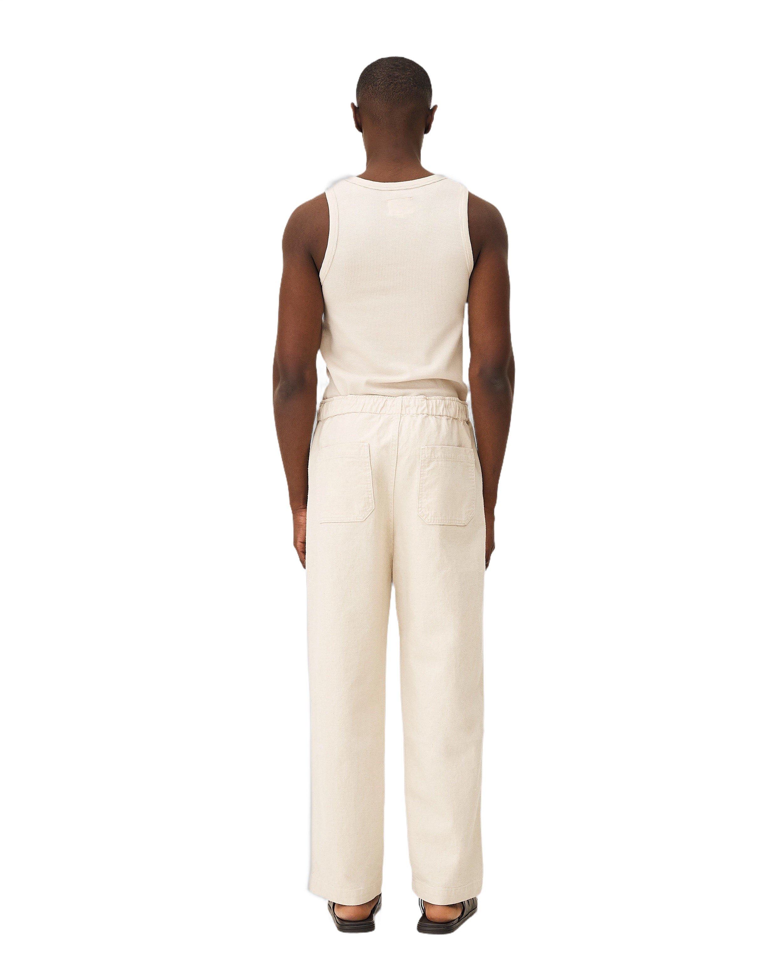 Relaxed elasticated pants Michigan ecru Noyoco Red