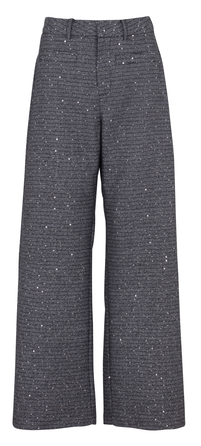 Flared sequin pants. | Blue SUNCOO Women