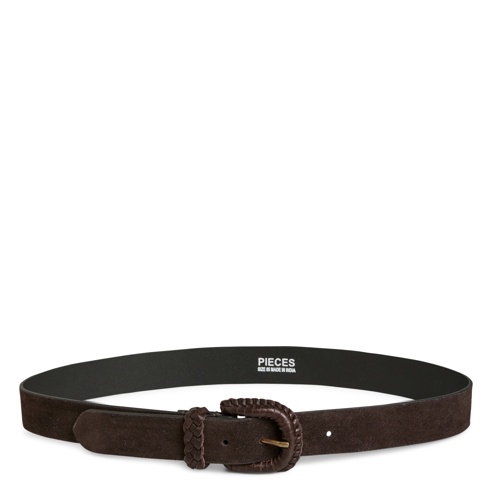Ceinture en cuir PIECES Marron