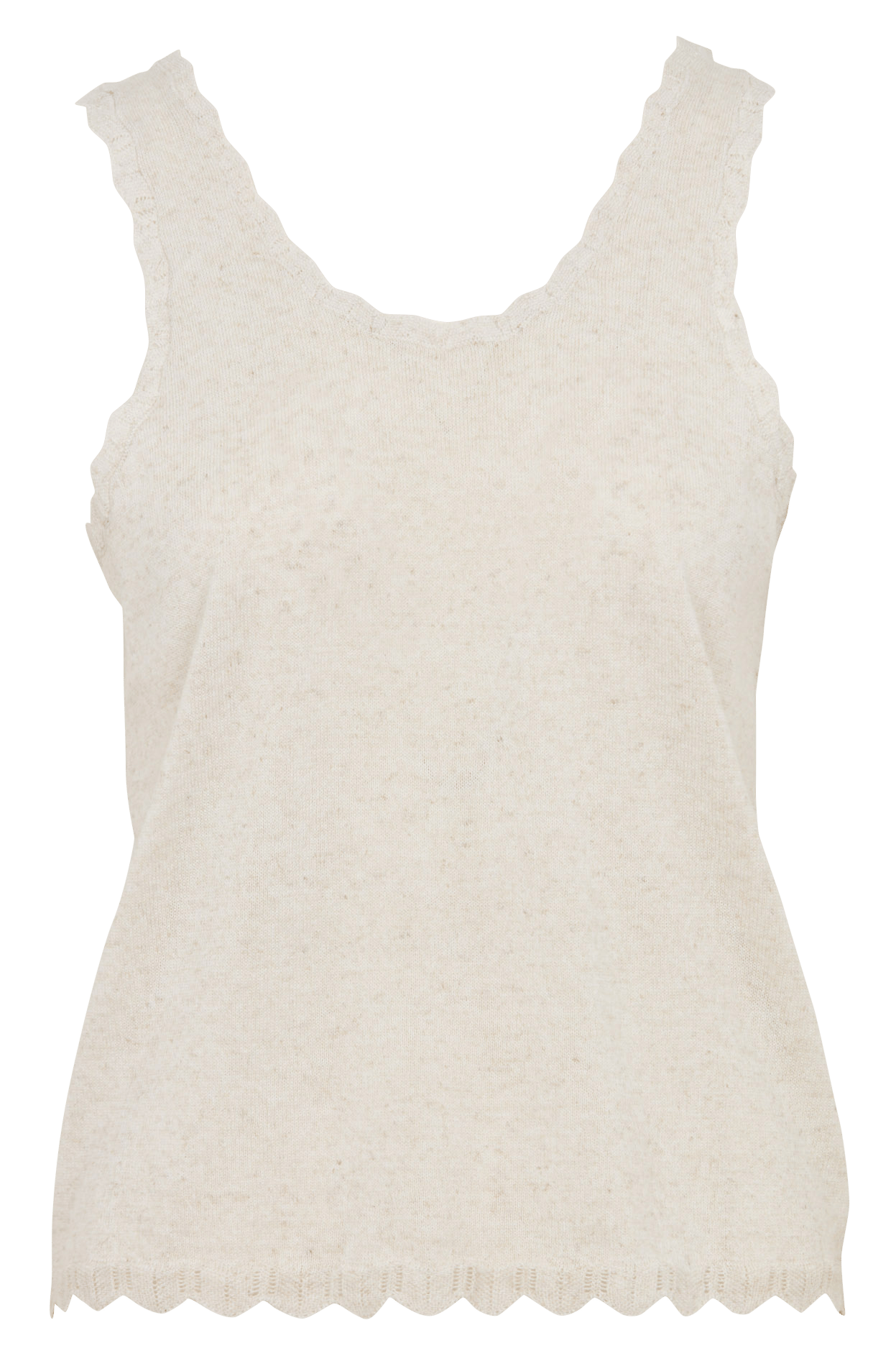 Tanktop aus Leinen-Mix mit Rundhalsausschnitt SUD EXPRESS