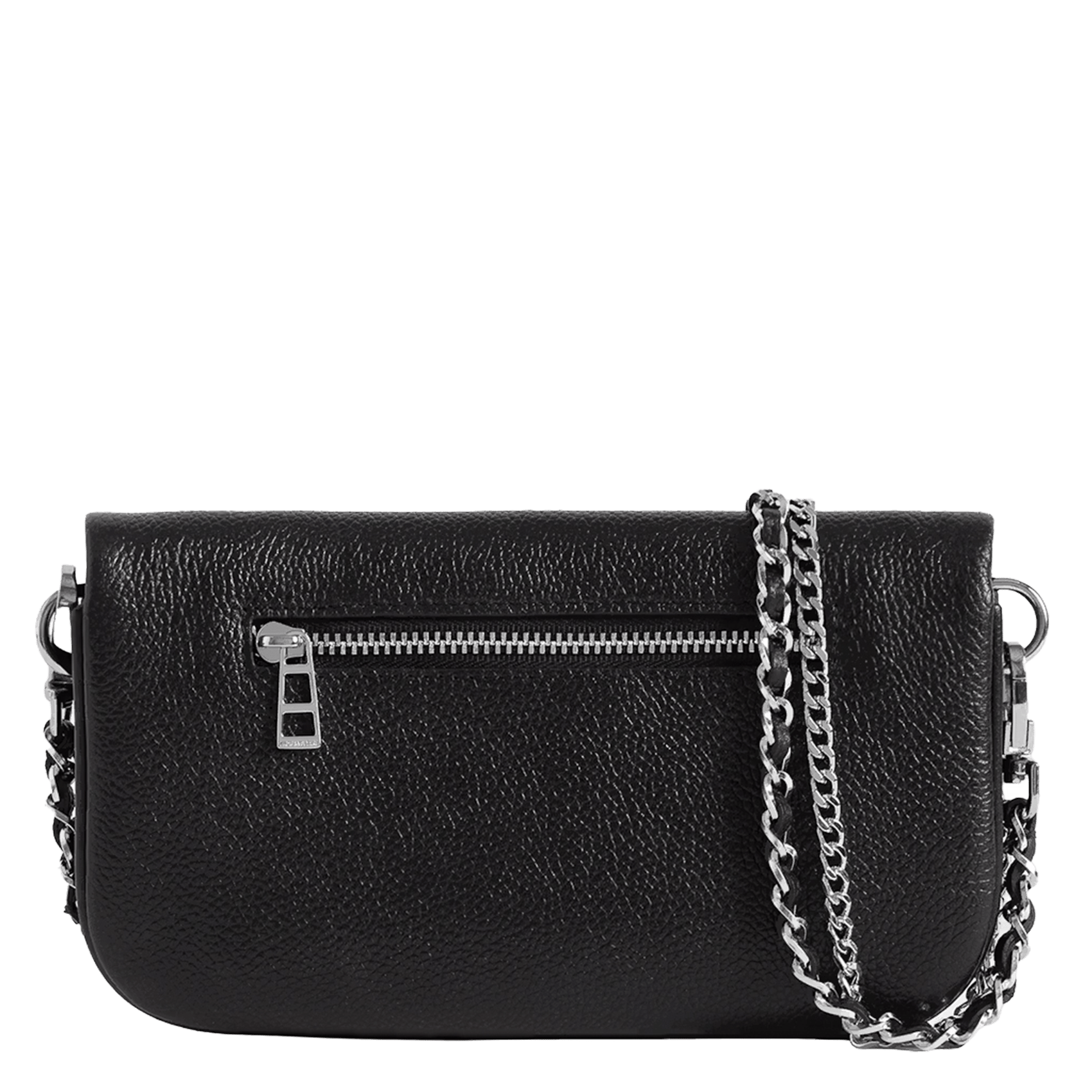 Umhängetasche aus Leder mit Print ZADIG&VOLTAIRE Schwarz