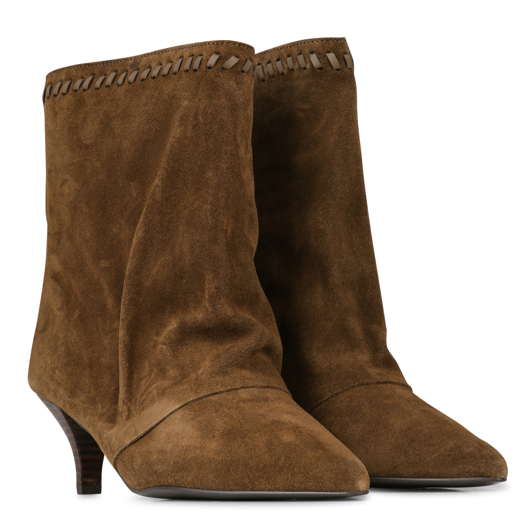 Bottines suédées en cuir TORAL Marron