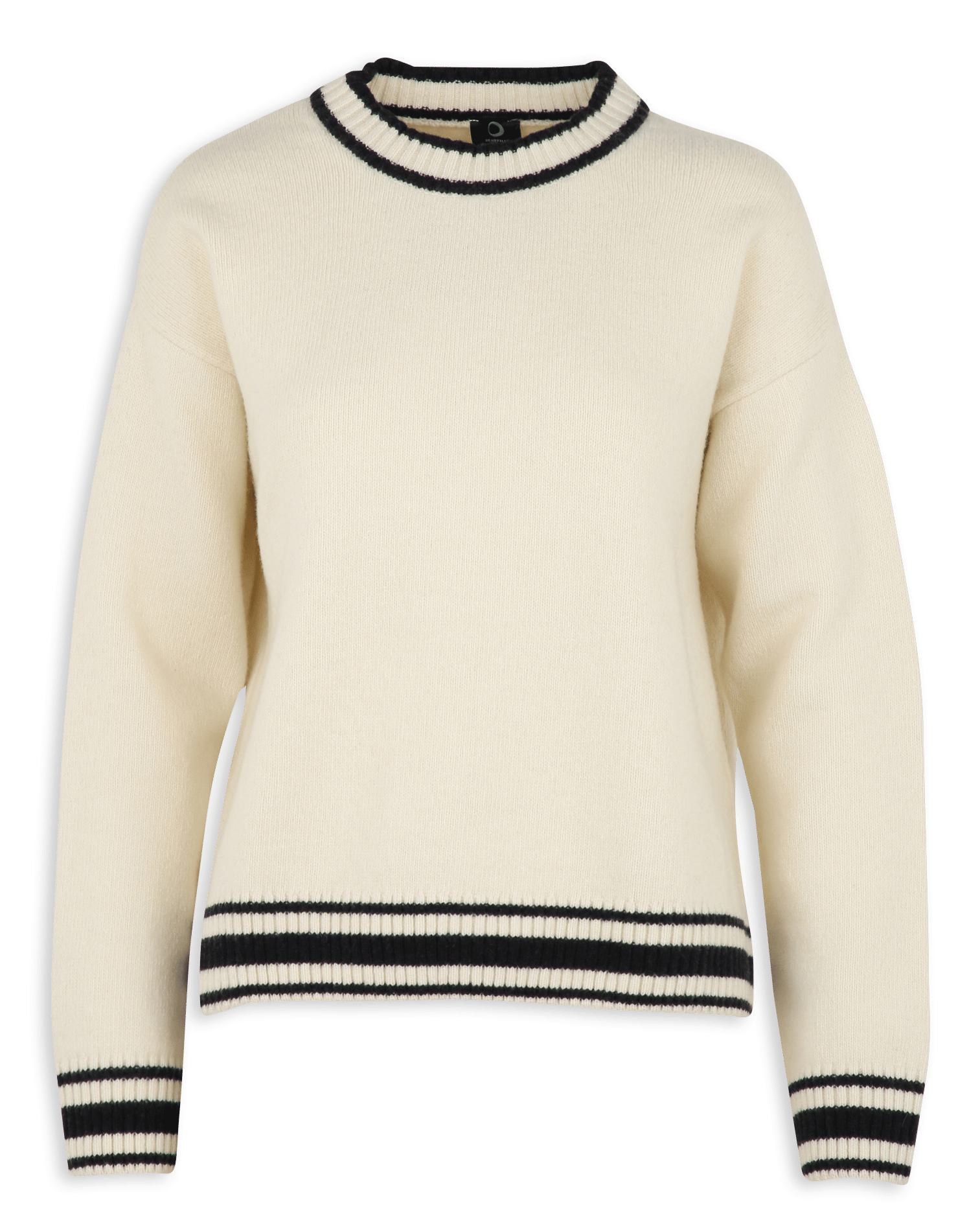 Pull oversize col rond en laine mélangée ARMOR LUX Beige