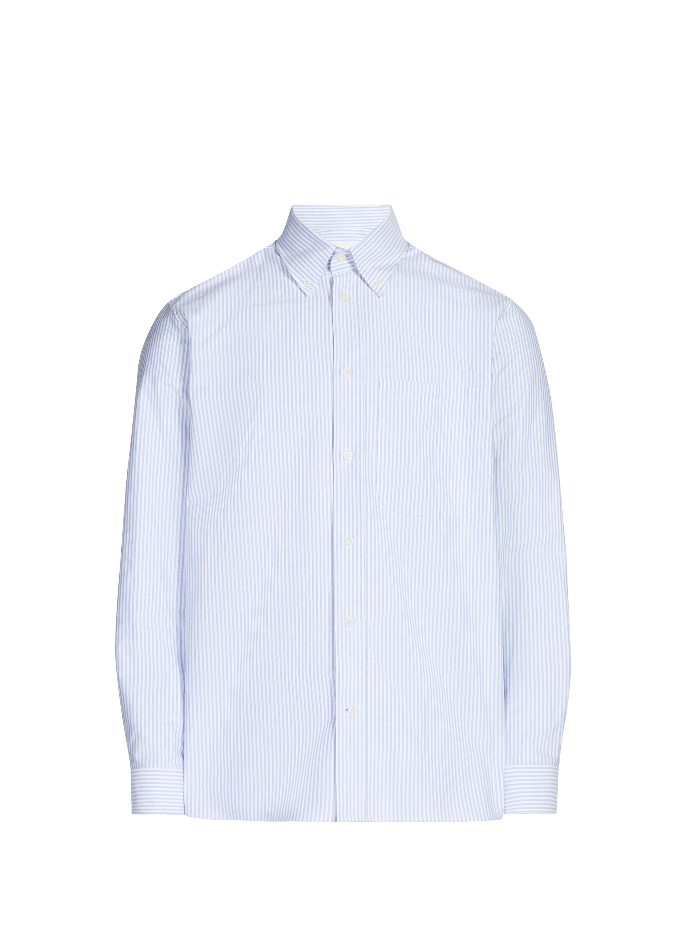 Striped euray shirt with American collar in euray cotton SAISON 1865 Blue
