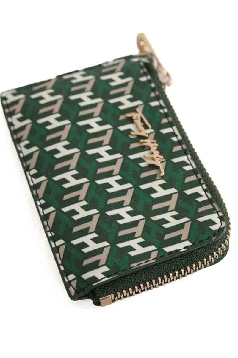 Card holder TOMMY HILFIGER - SECONDE MAIN Green