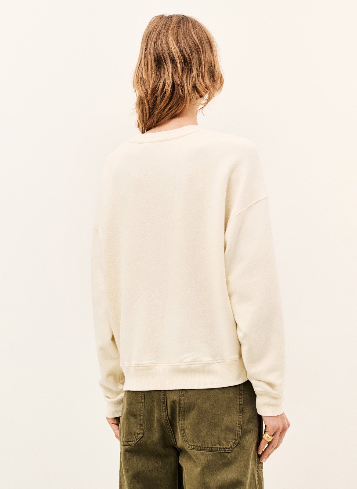 Straight cotton-blend sweater BA&SH Beige