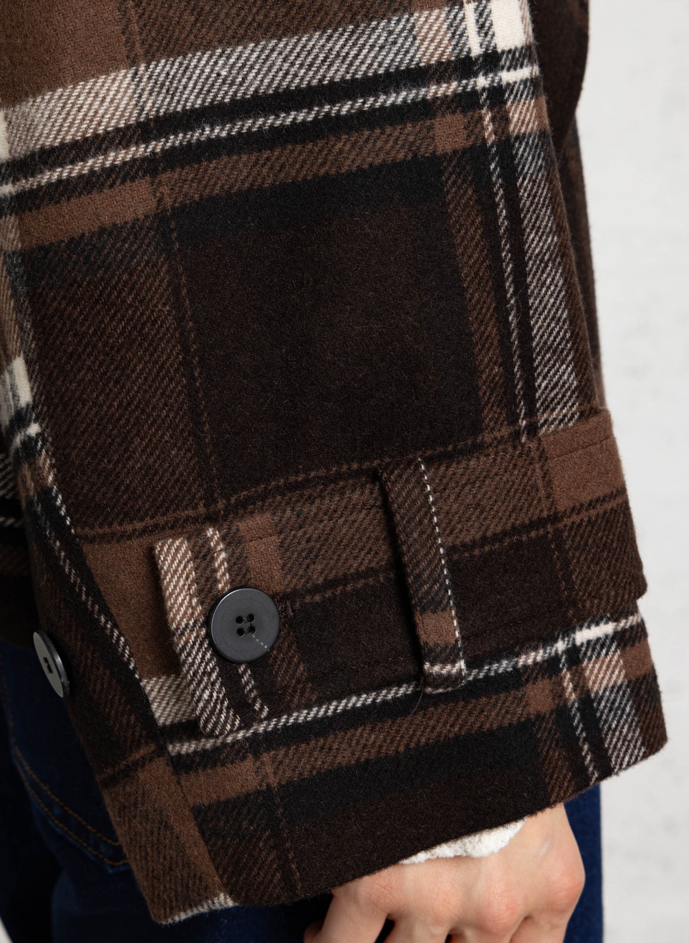 Manteau ample col montant PLEASE Noir