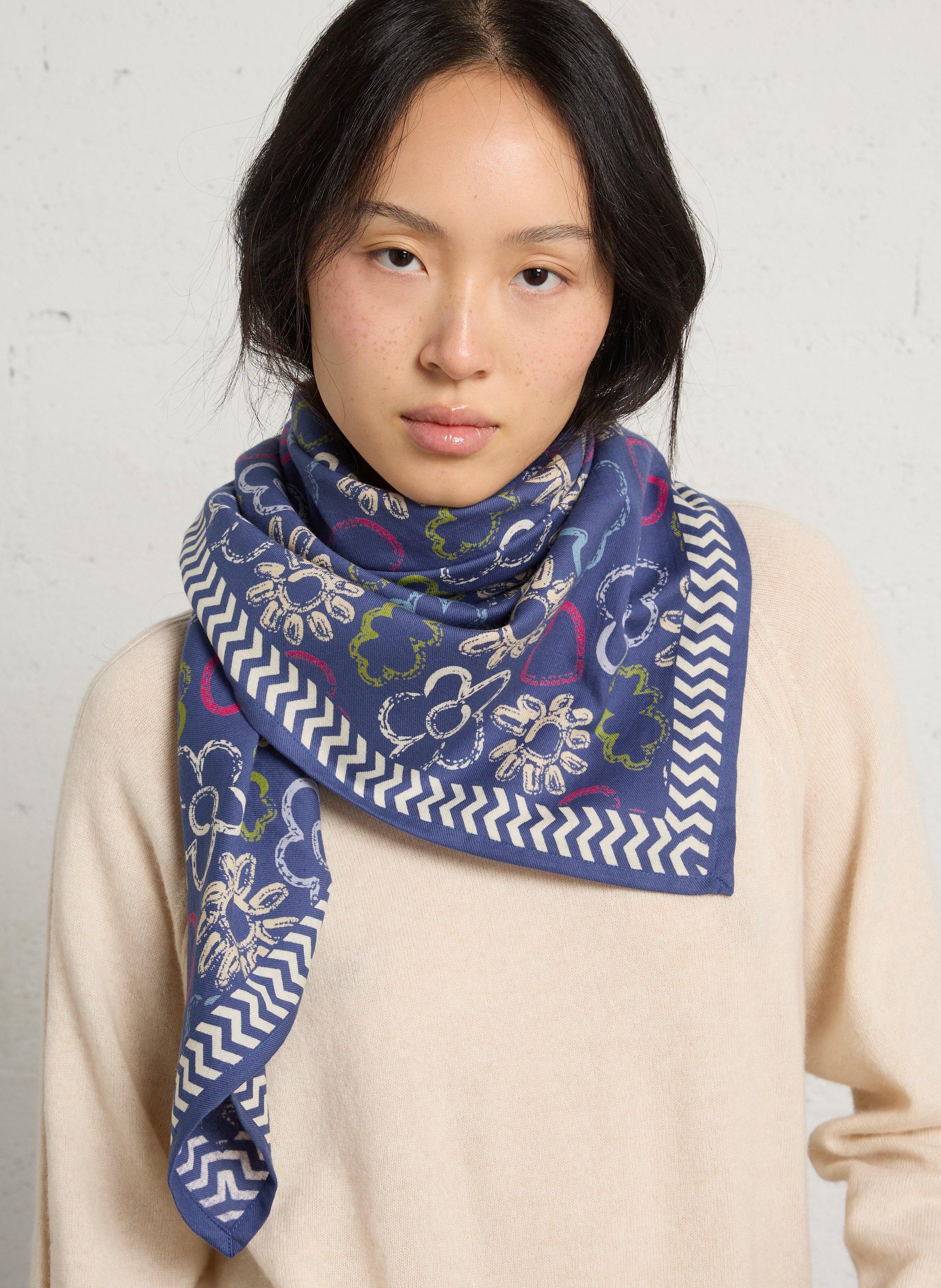 Foulard en coton APACHES COLLECTIONS Multicolore