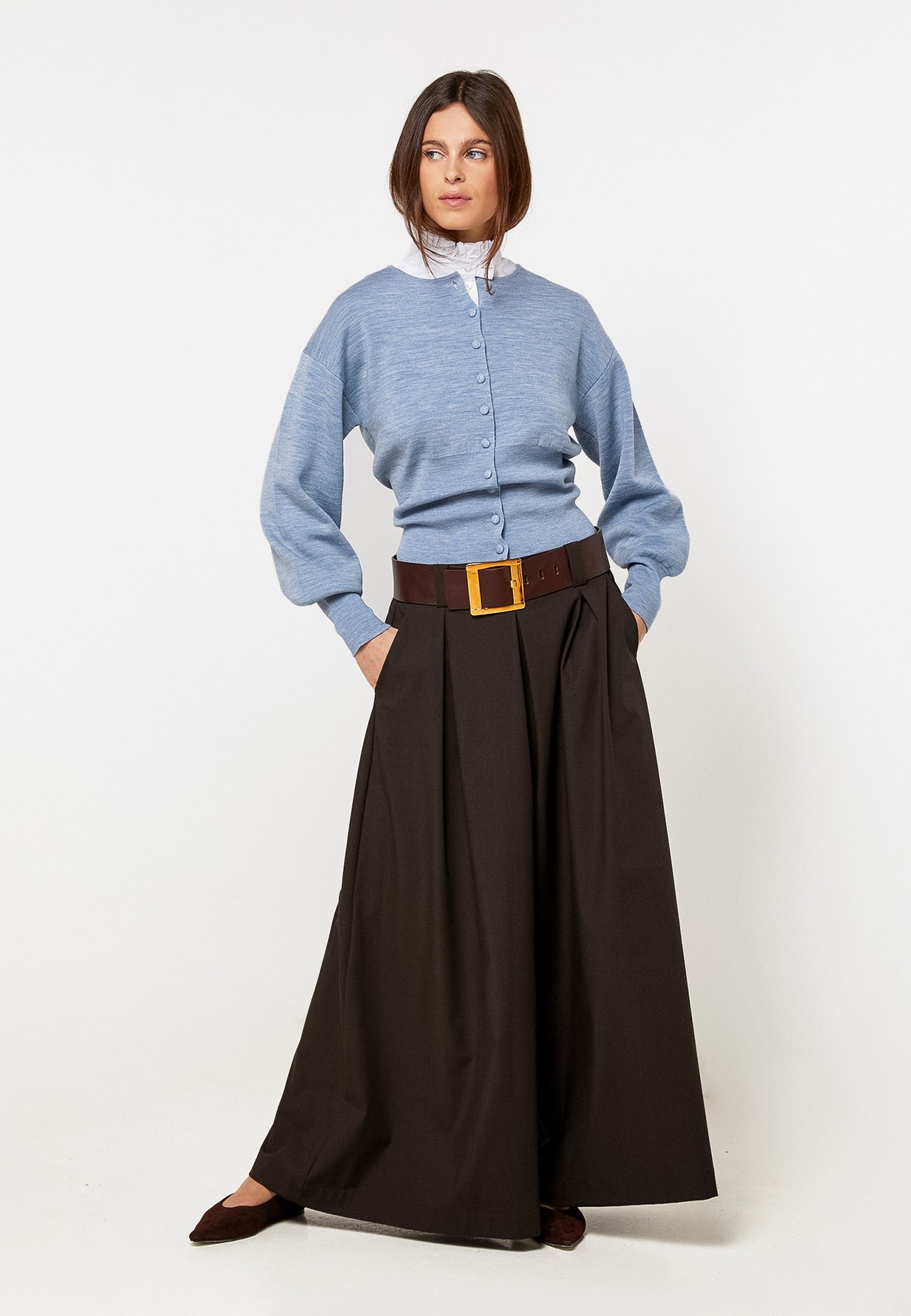 Wide-leg pants RODIER Brown
