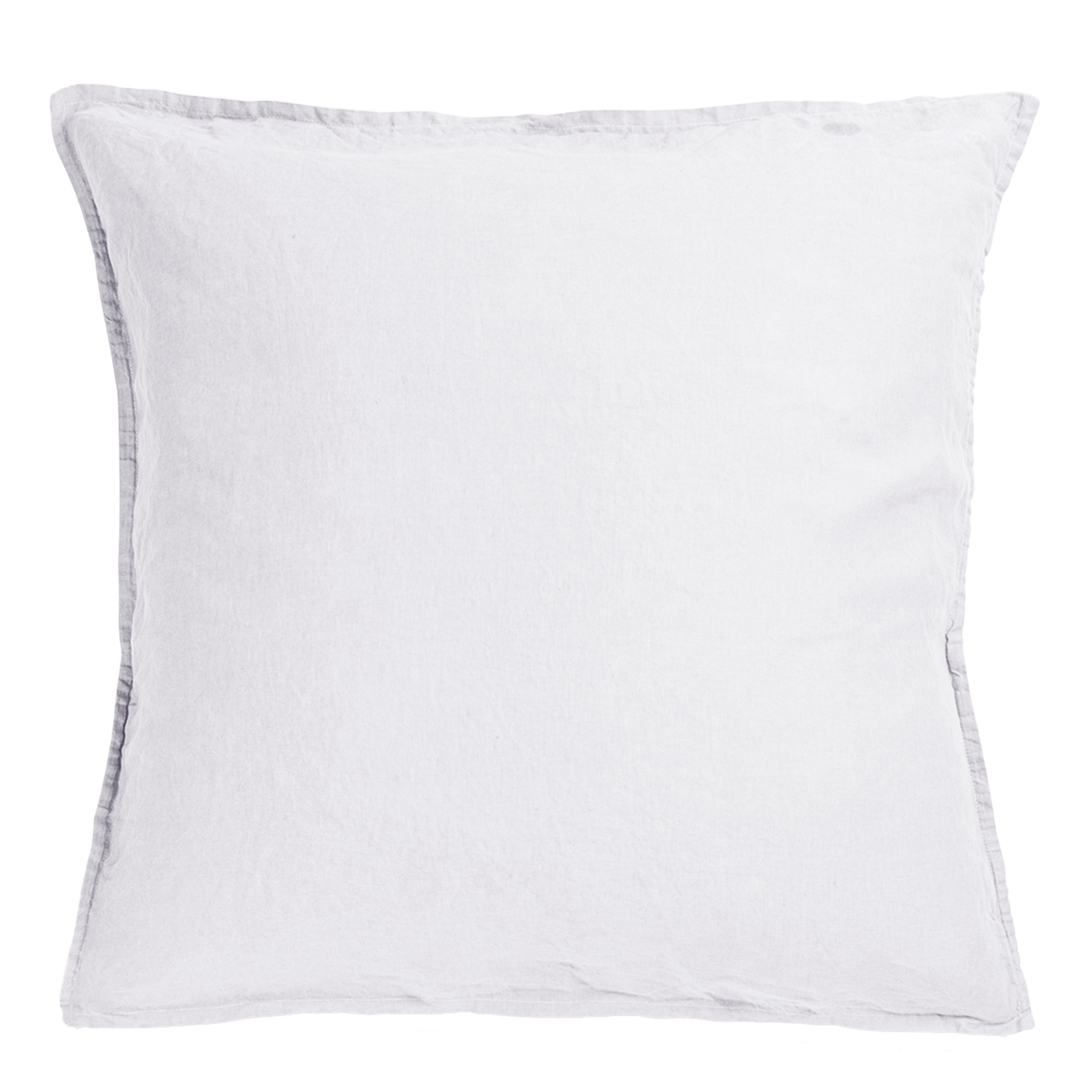 Kussensloop van stonewashed linnen Wit