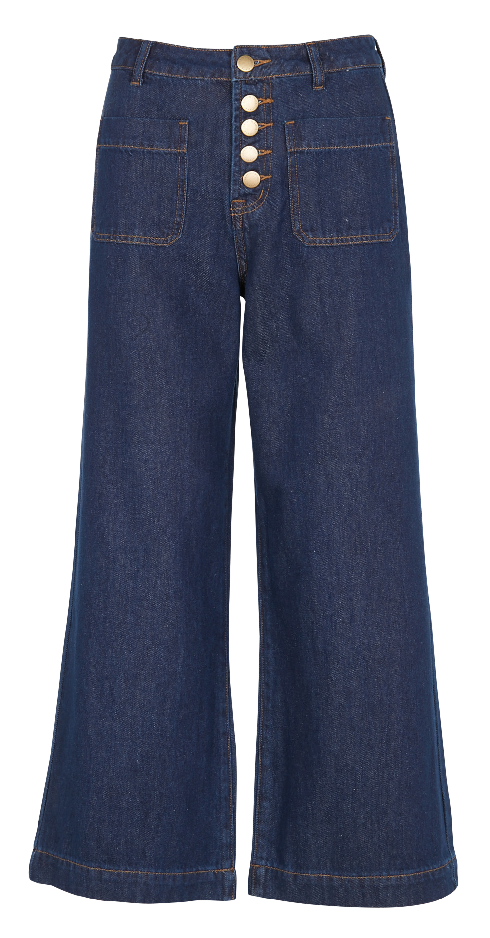 Jean taille haute flare LA PETITE ETOILE Bleu