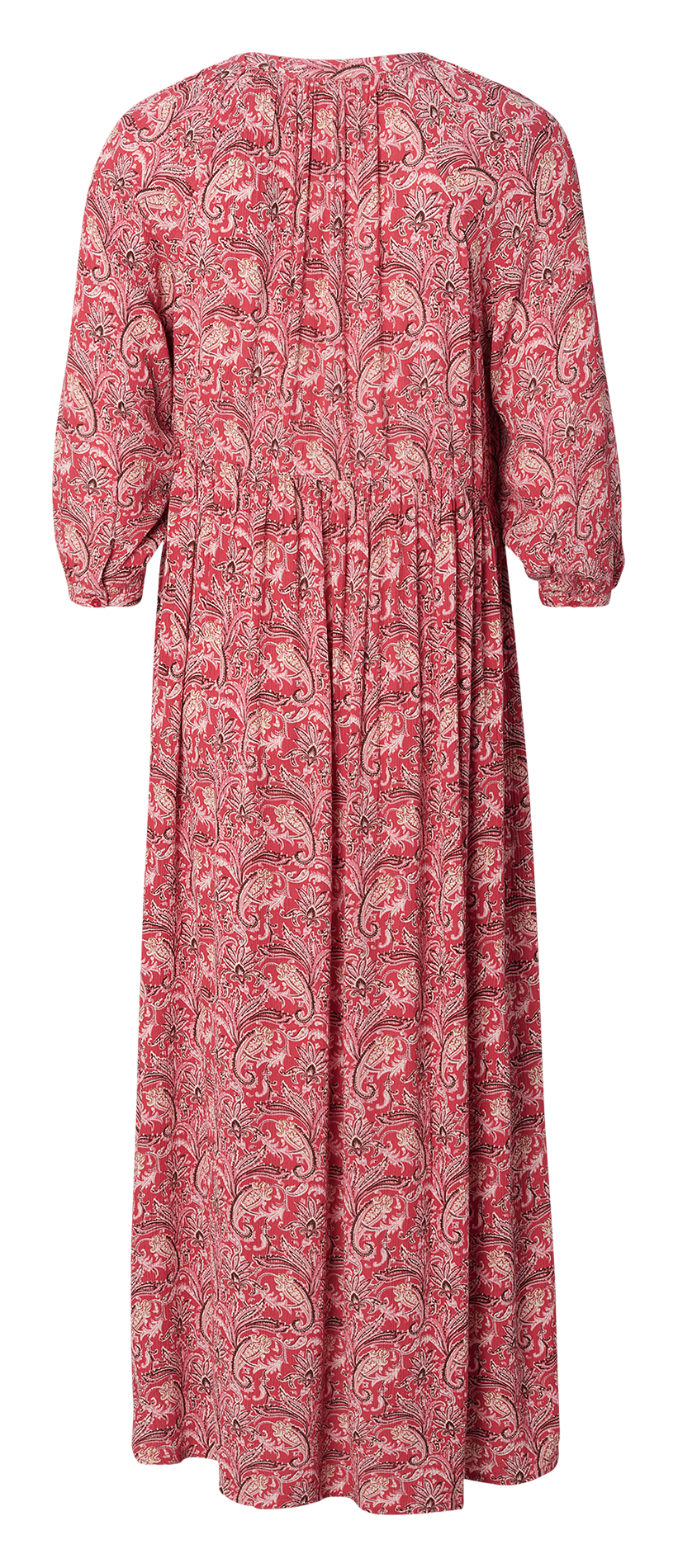 Langes Schwangerschaftskleid mit Print NOPPIES Rot