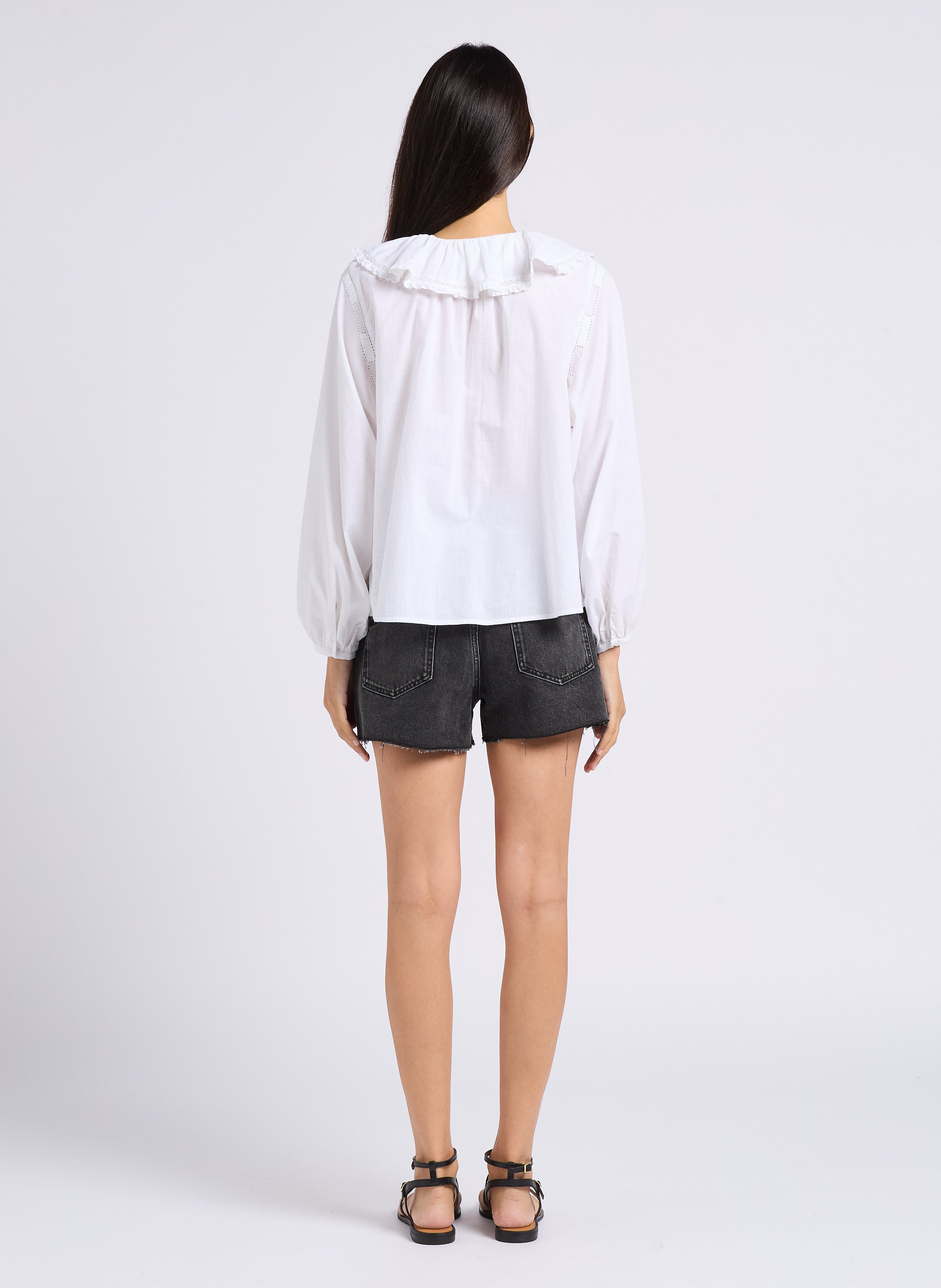 Flat leather sandals LES TROPEZIENNES PAR M.BELARBI White