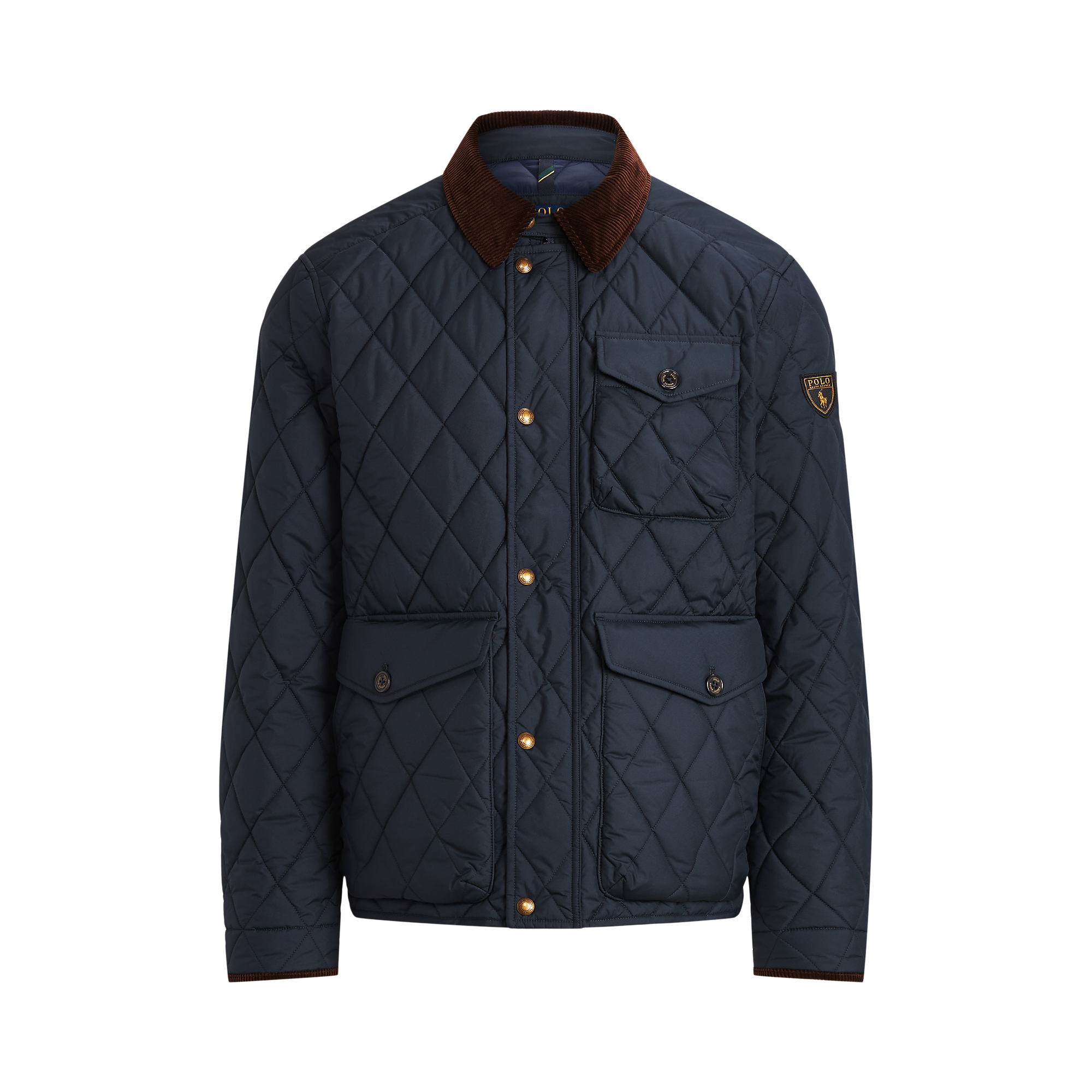 Veste droite matelassée POLO RALPH LAUREN Bleu