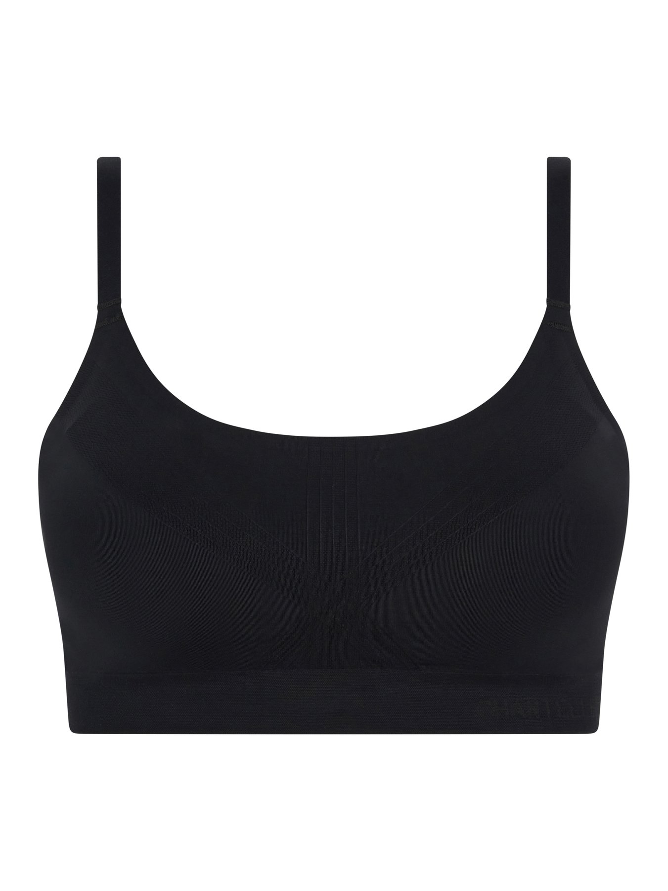 Supportive wireless shaping bra Black