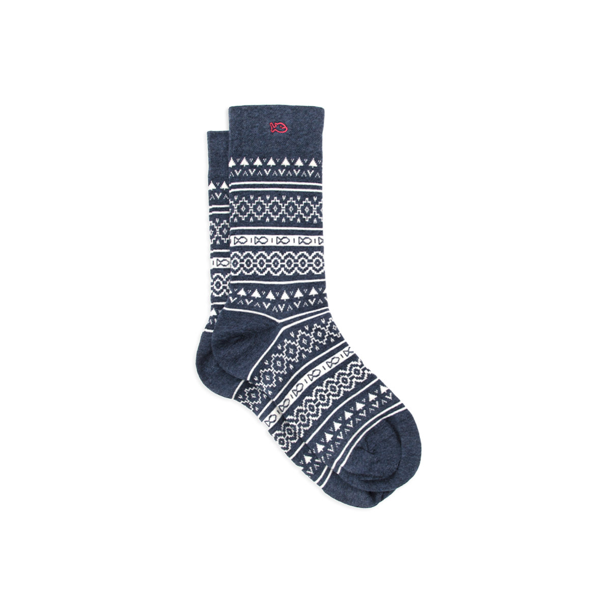 Combed cotton jacquard socks BILLYBELT Blue