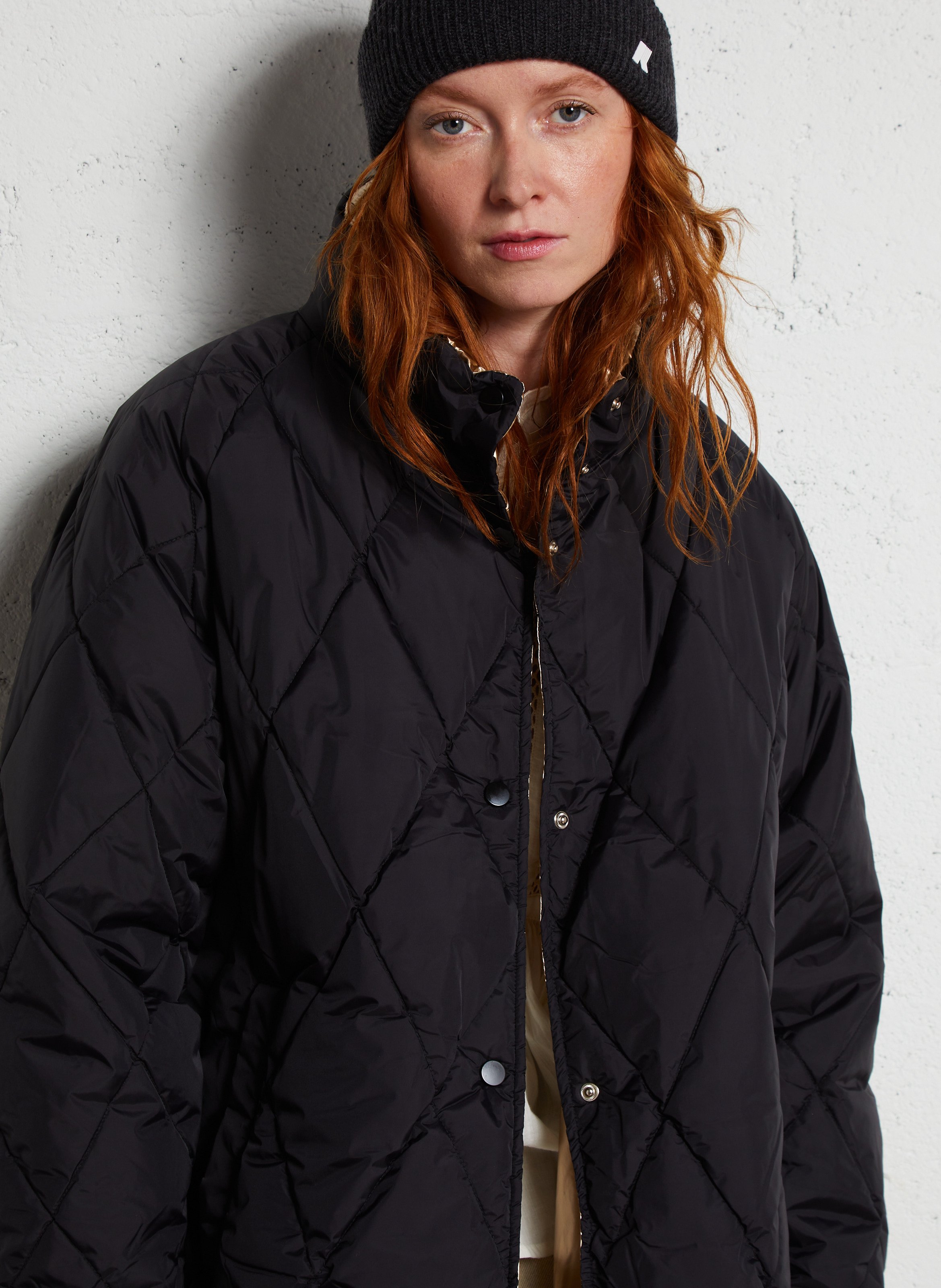 Doudoune col montant  LA PETITE ETOILE Noir