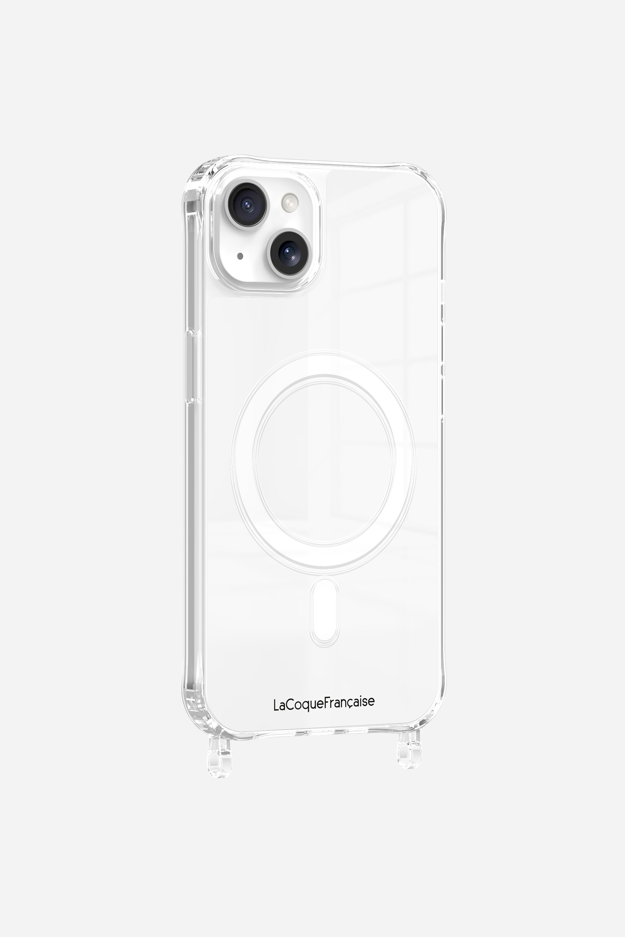 Magsafe phone case with rings for iPhone 14 Plus LA COQUE FRANCAISE Silver