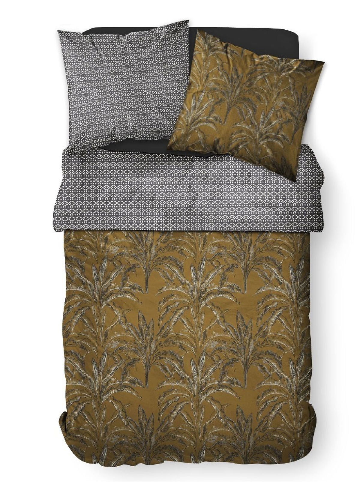 Jungle print cotton bedding set TODAY LINGE DE MAISON Brown