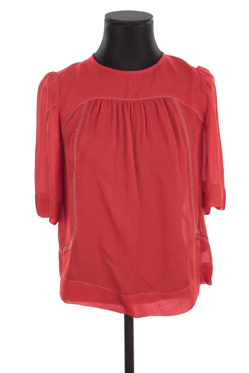 Silk blouse ISABEL MARANT - Seconde Main Red