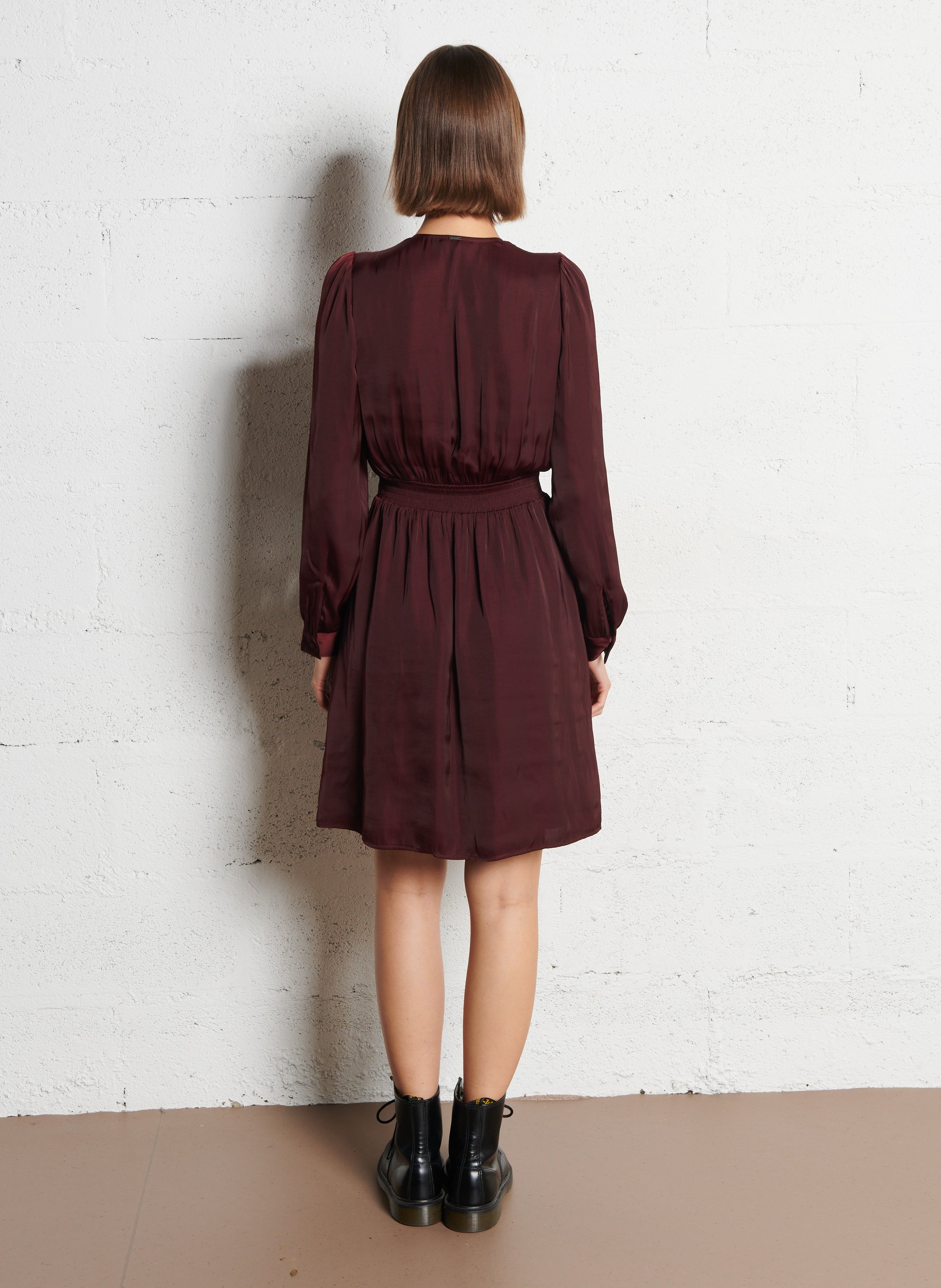 Midi-Faltenkleid IKKS Violett