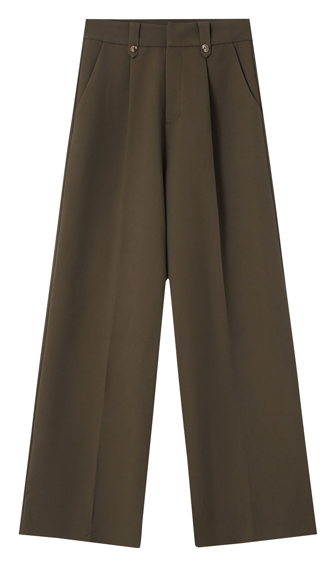 Pantalon droit de tailleur GRACE ET MILA Vert