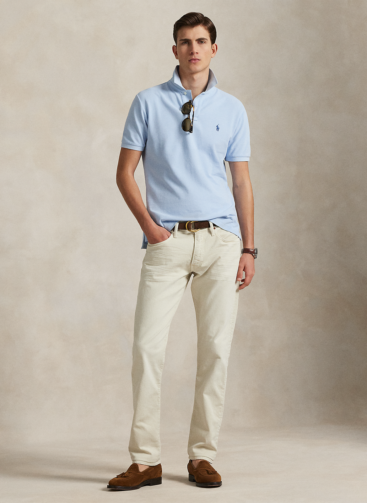 Polo slim-fit en coton POLO RALPH LAUREN Bleu