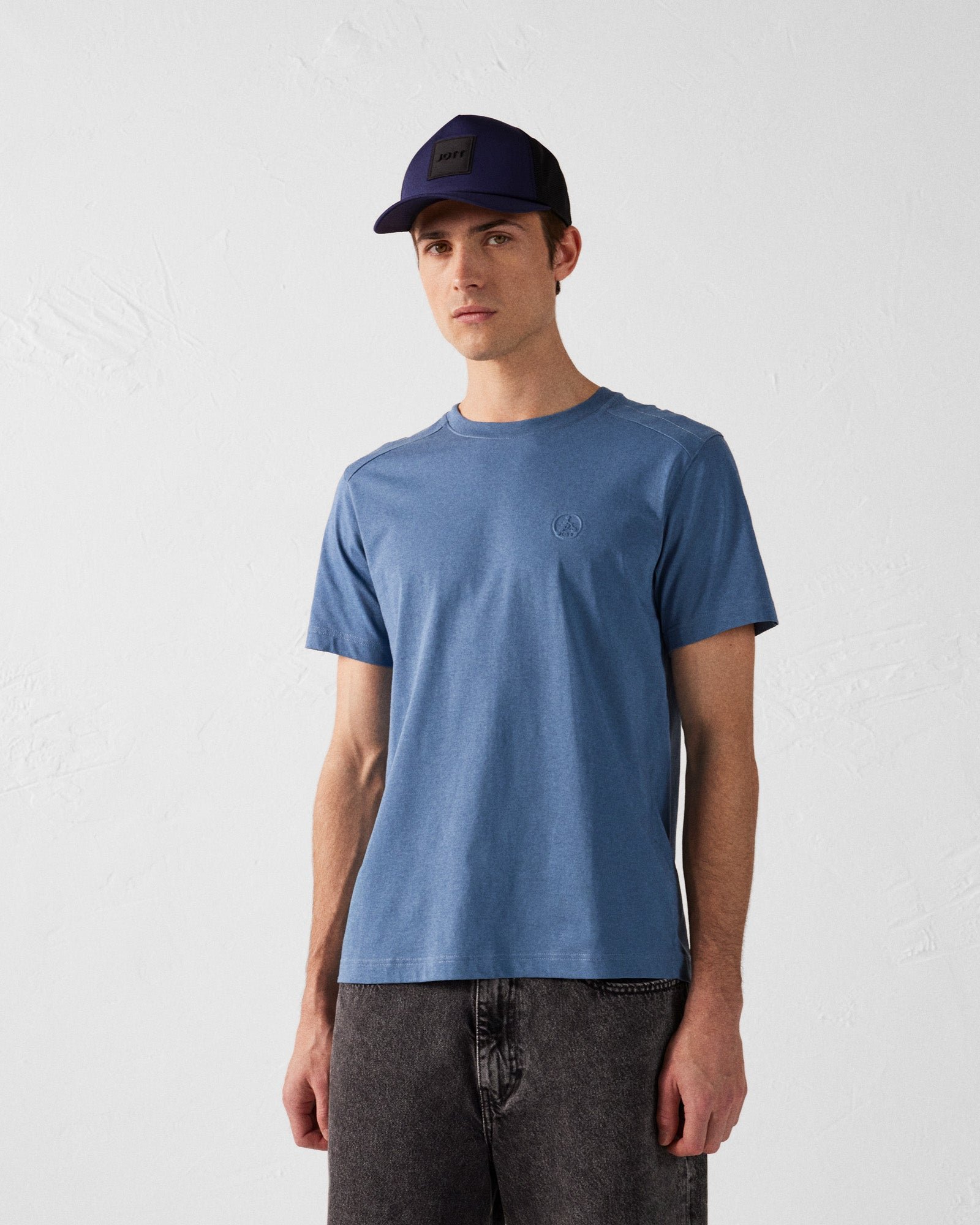 Men's round neck cotton Pedro t-shirt JOTT Blue
