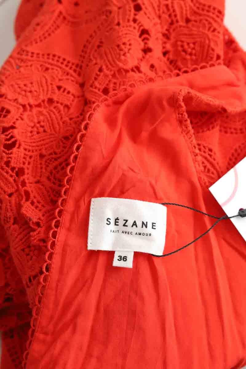 Cotton skirt SEZANE - Seconde main Red