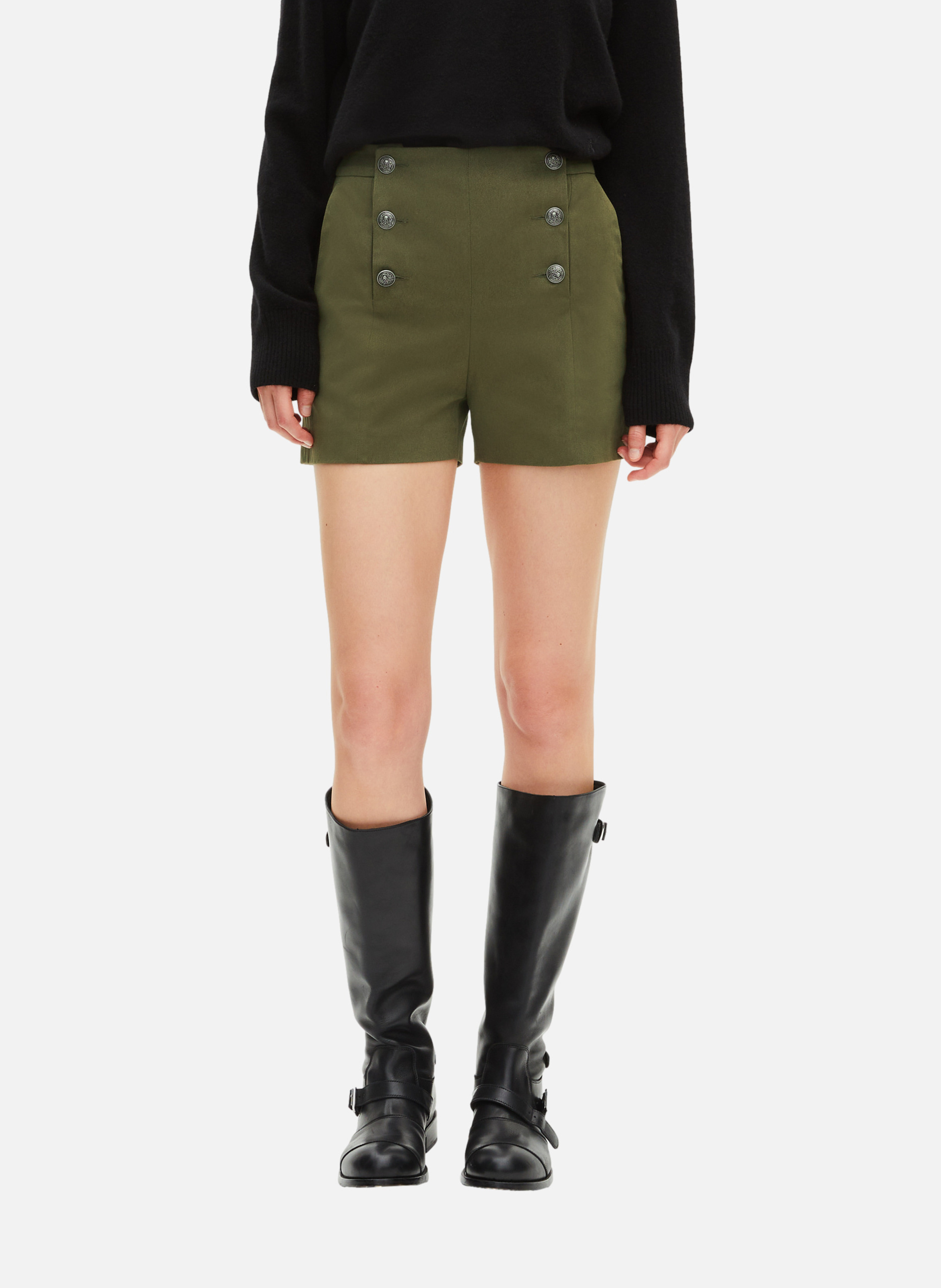 Short droit double boutonnage THE KOOPLES Vert
