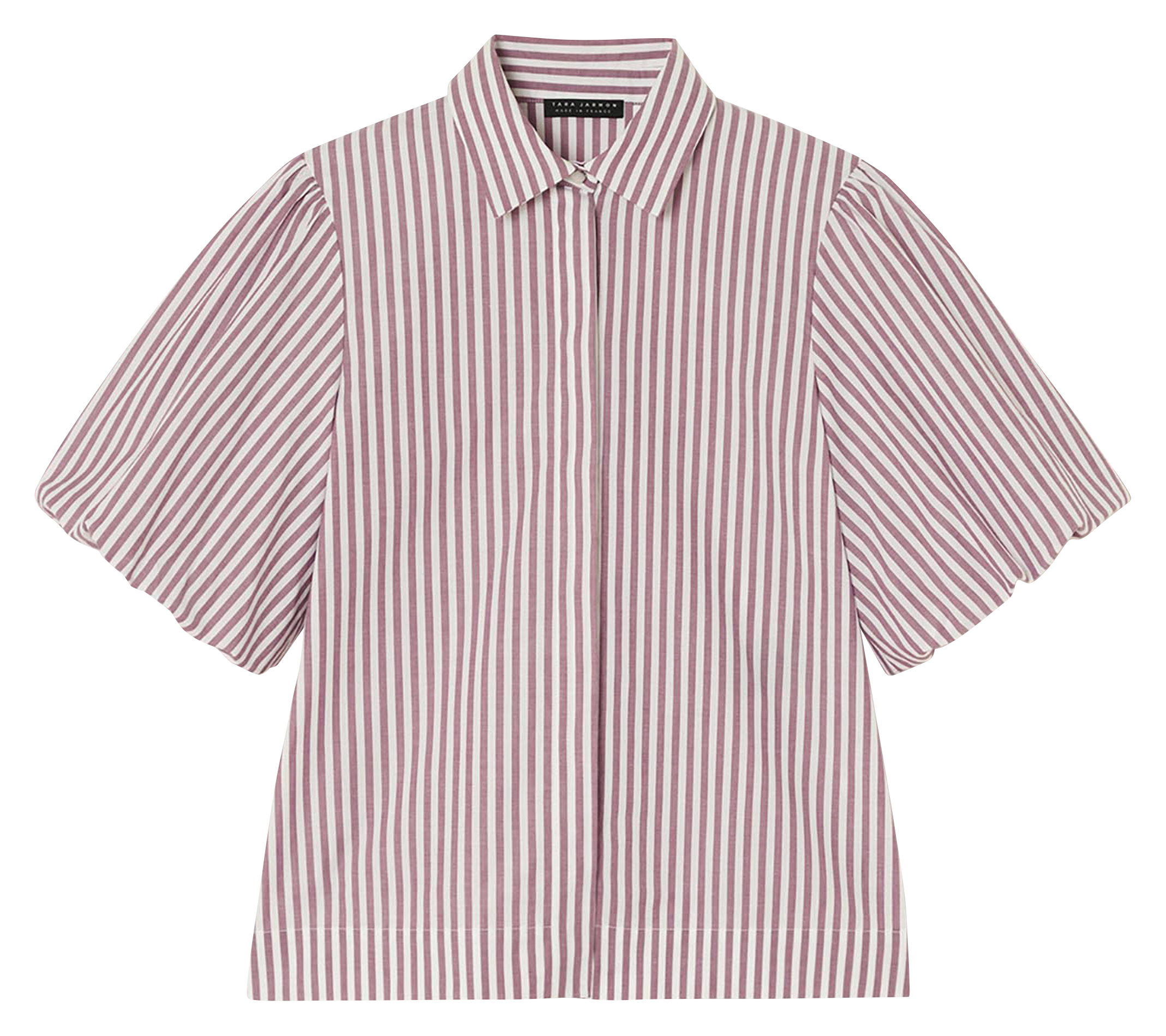 Blouse van biokatoen met klassieke kraag TARA JARMON Roze