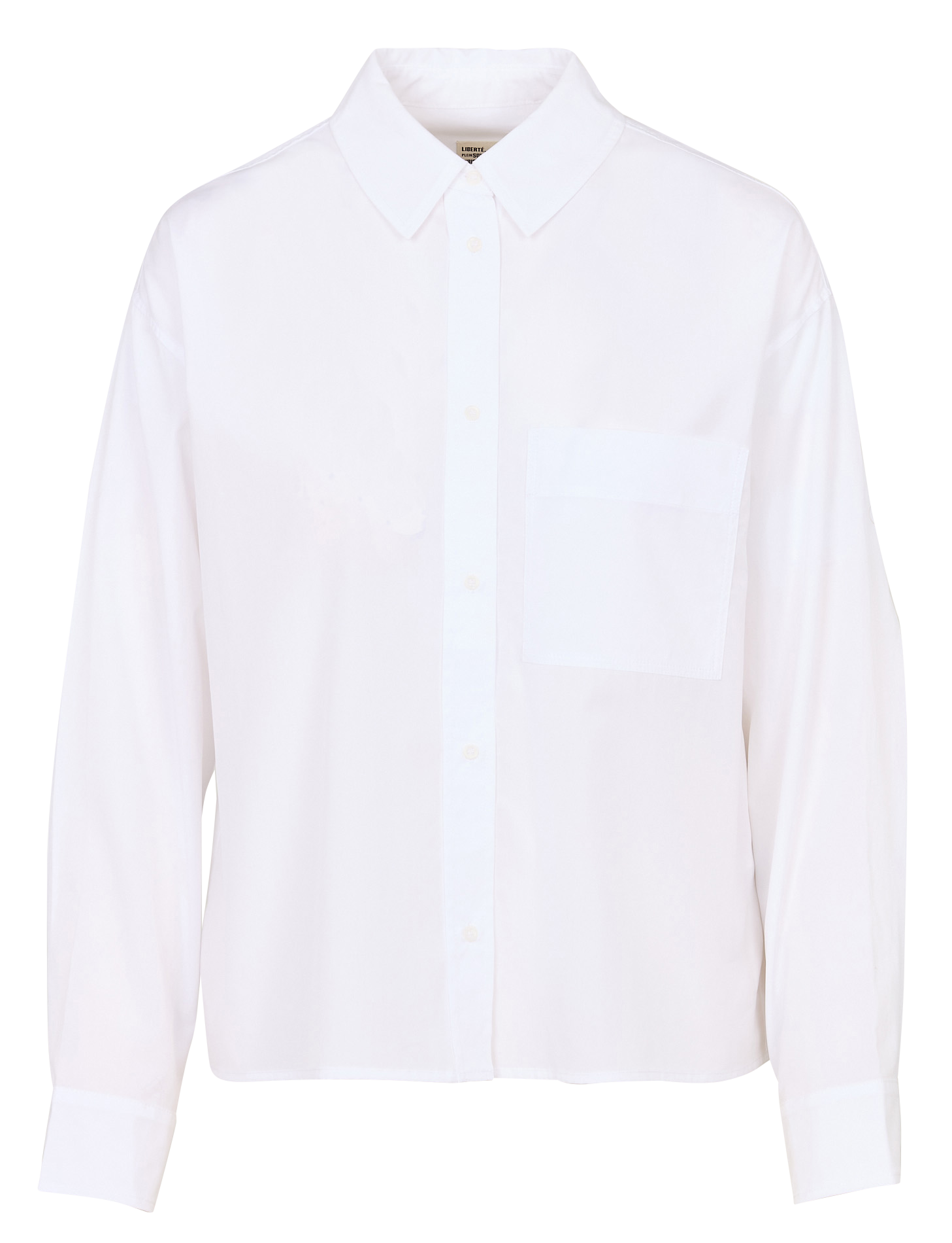 Chemise oversize col classique en coton SACRECOEUR Blanc