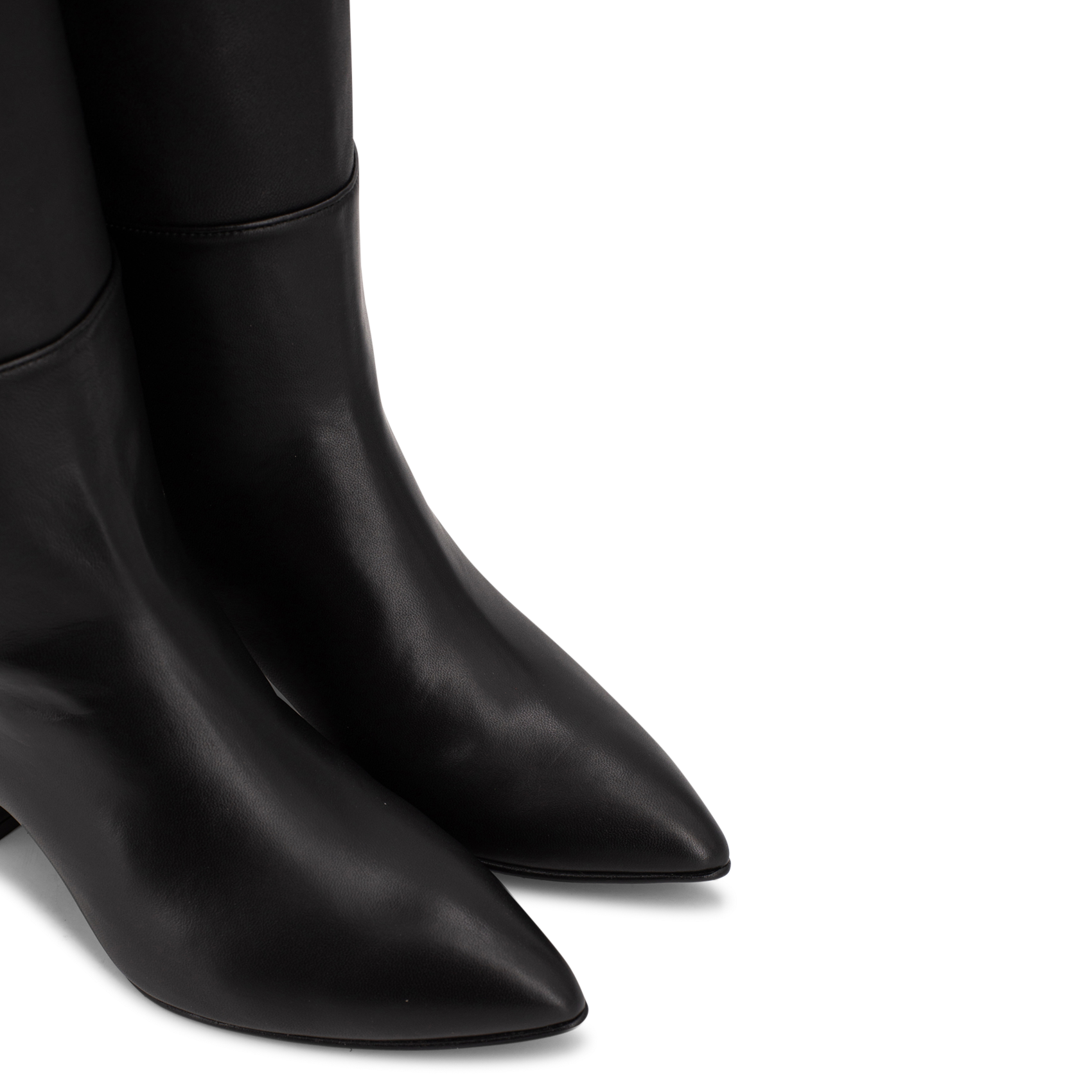 Bottes à talons en cuir TORAL Noir