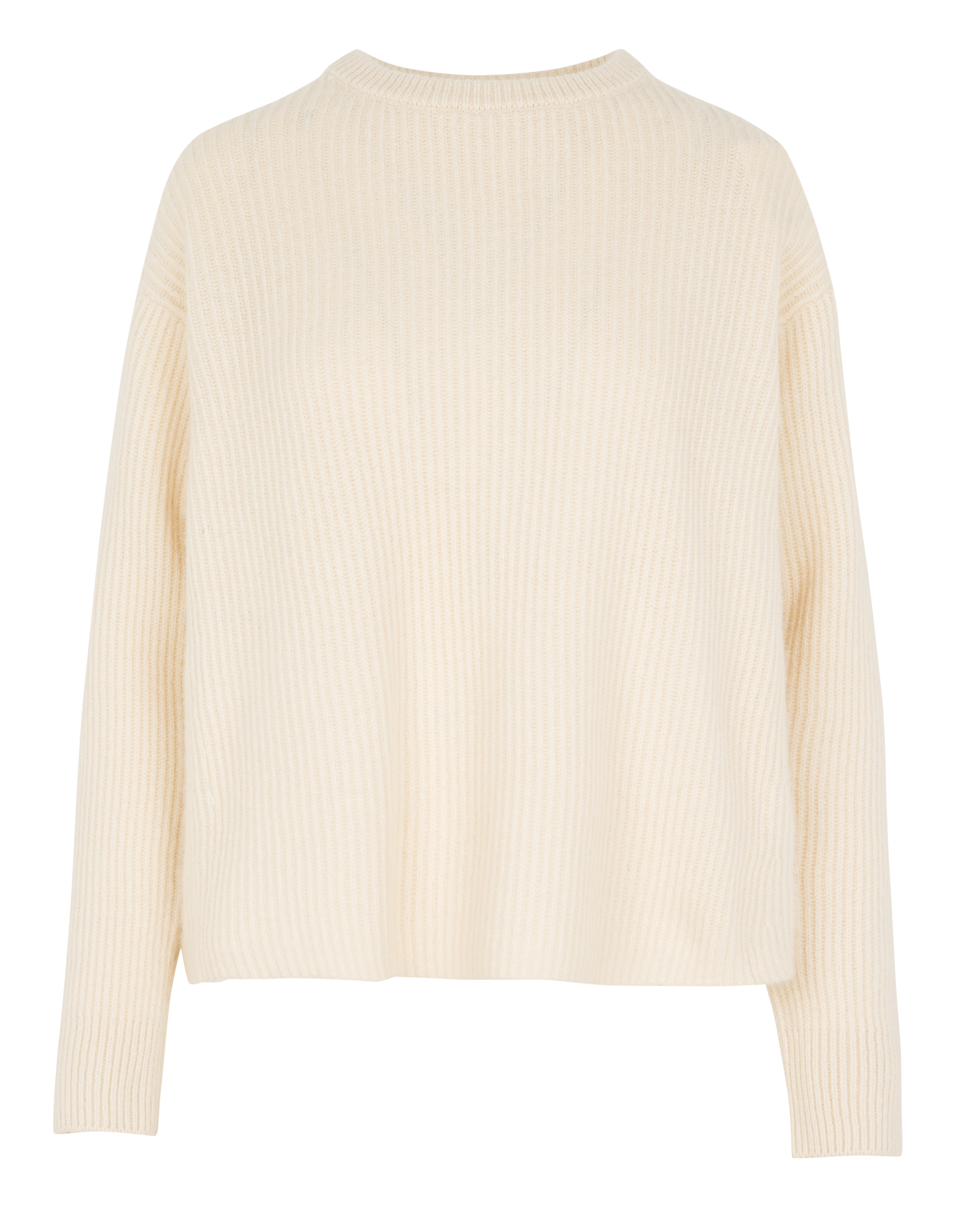 Pull ample col rond en laine mélangée MAJESTIC FILATURES Beige
