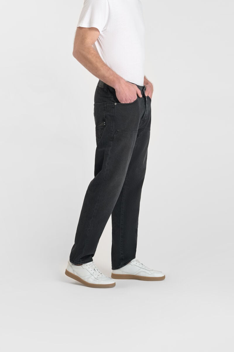 Loose jeans, wide loose fit, length 34 LE TEMPS DES CERISES Black