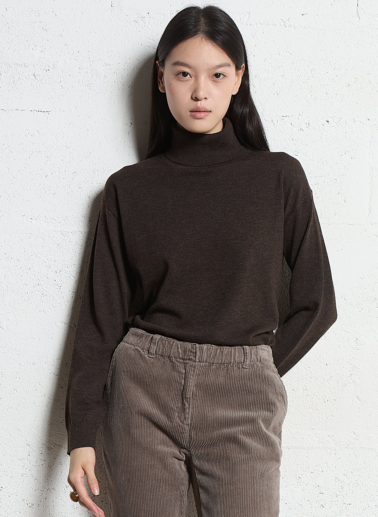 Sous-pull col roulé en maille MAISON 123